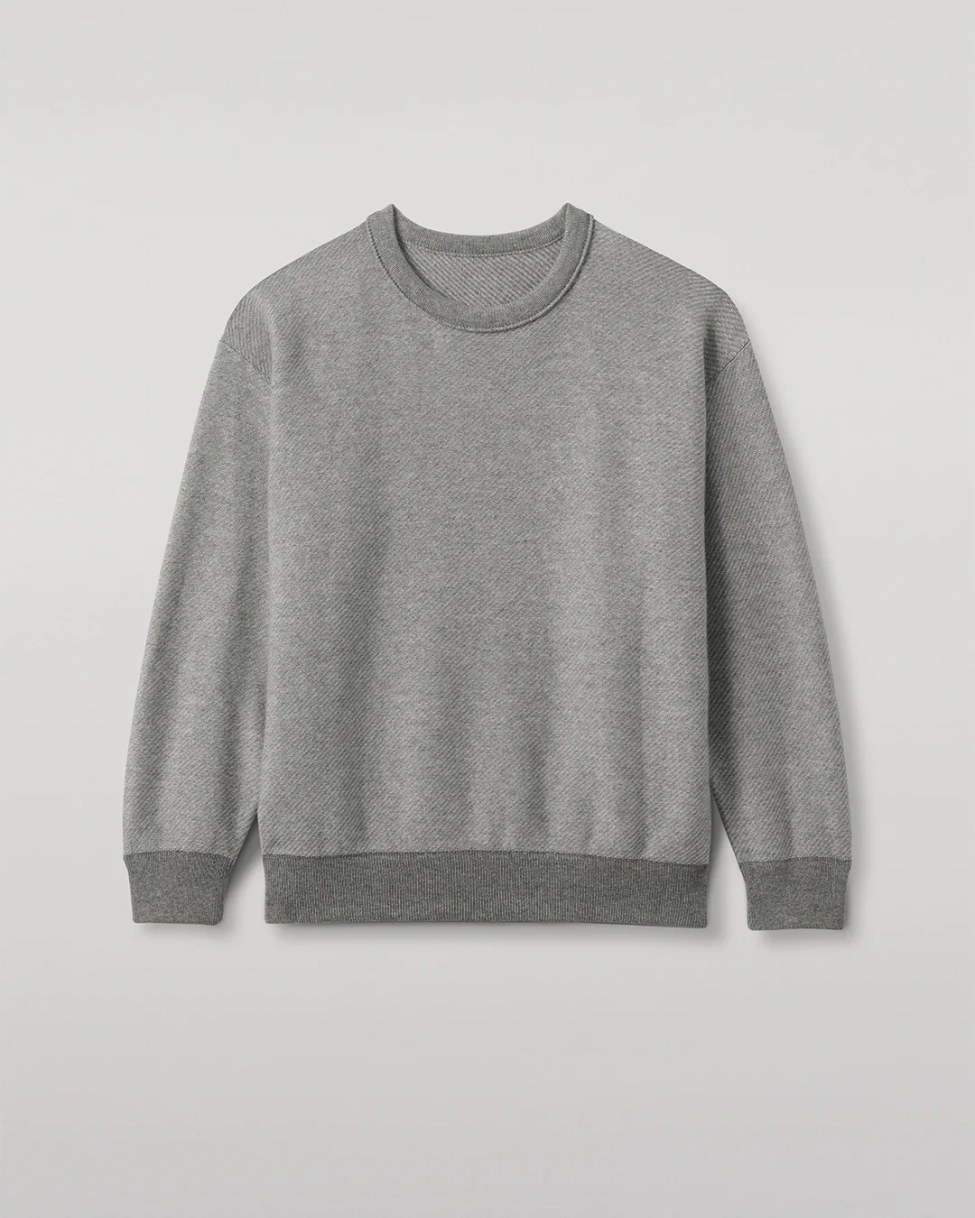 Liddell Grey Cashmere Sweatshirt - Image 2
