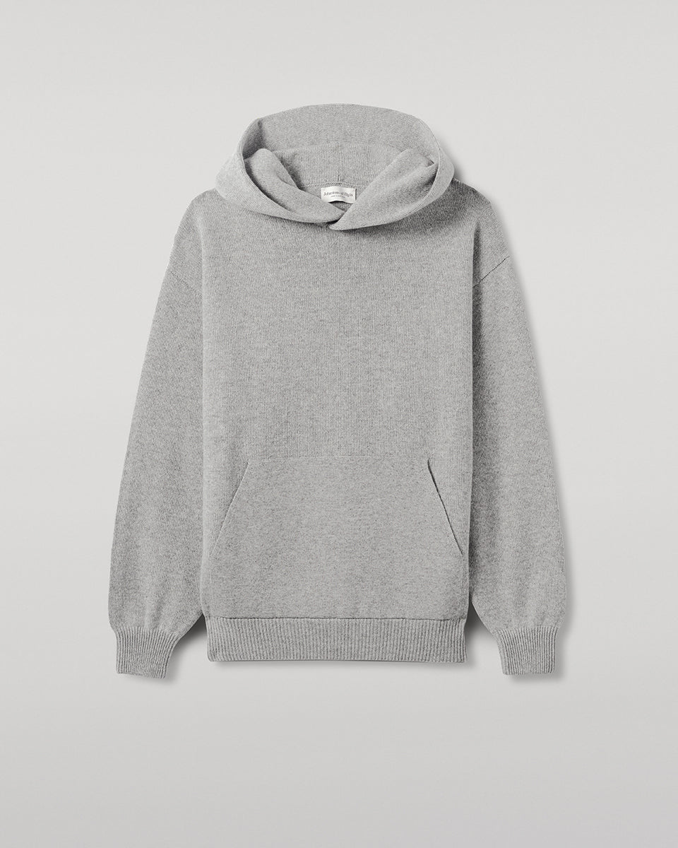 Light Grey Cashmere Hoodie - Image 2