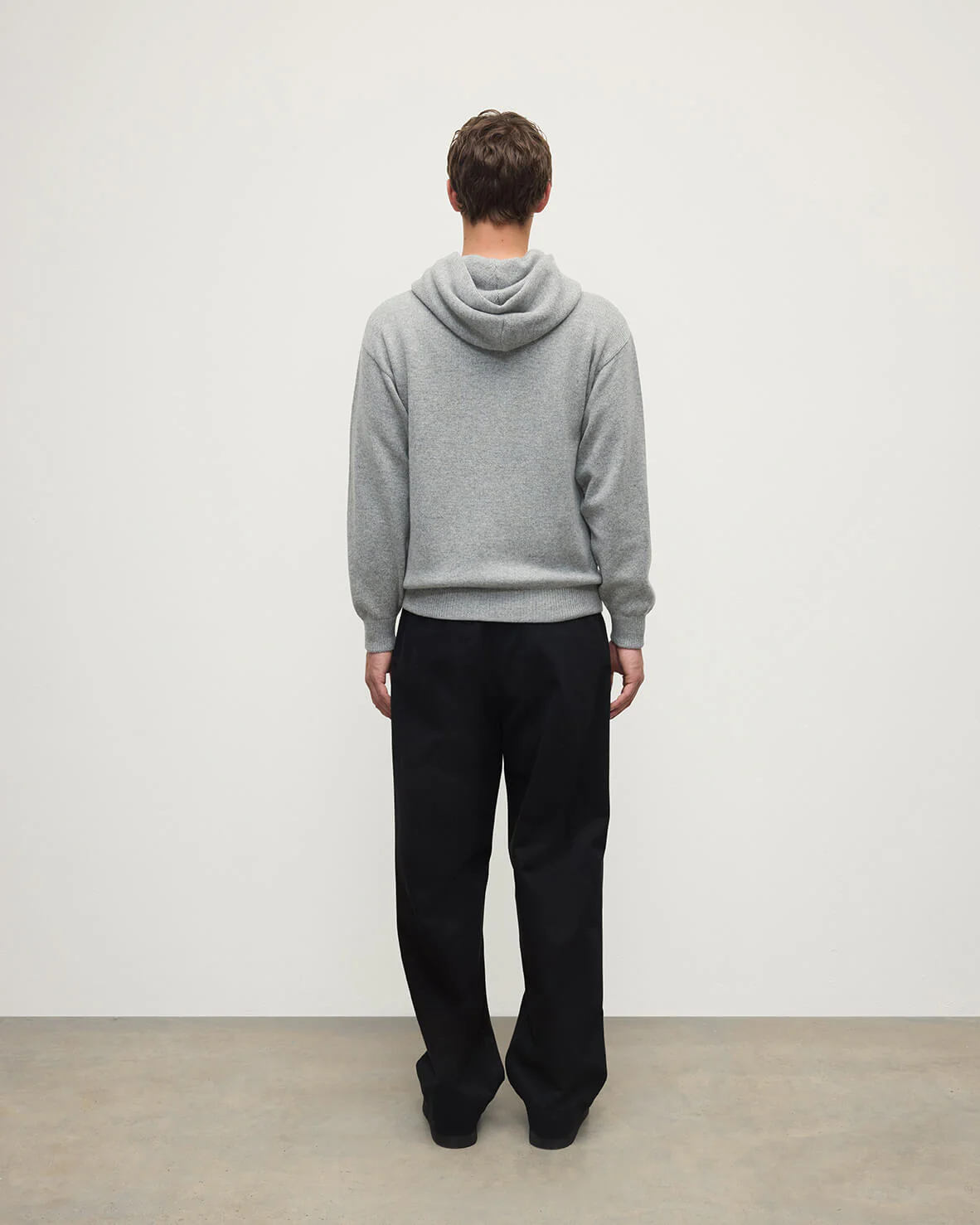 Light Grey Cashmere Hoodie - Image 4