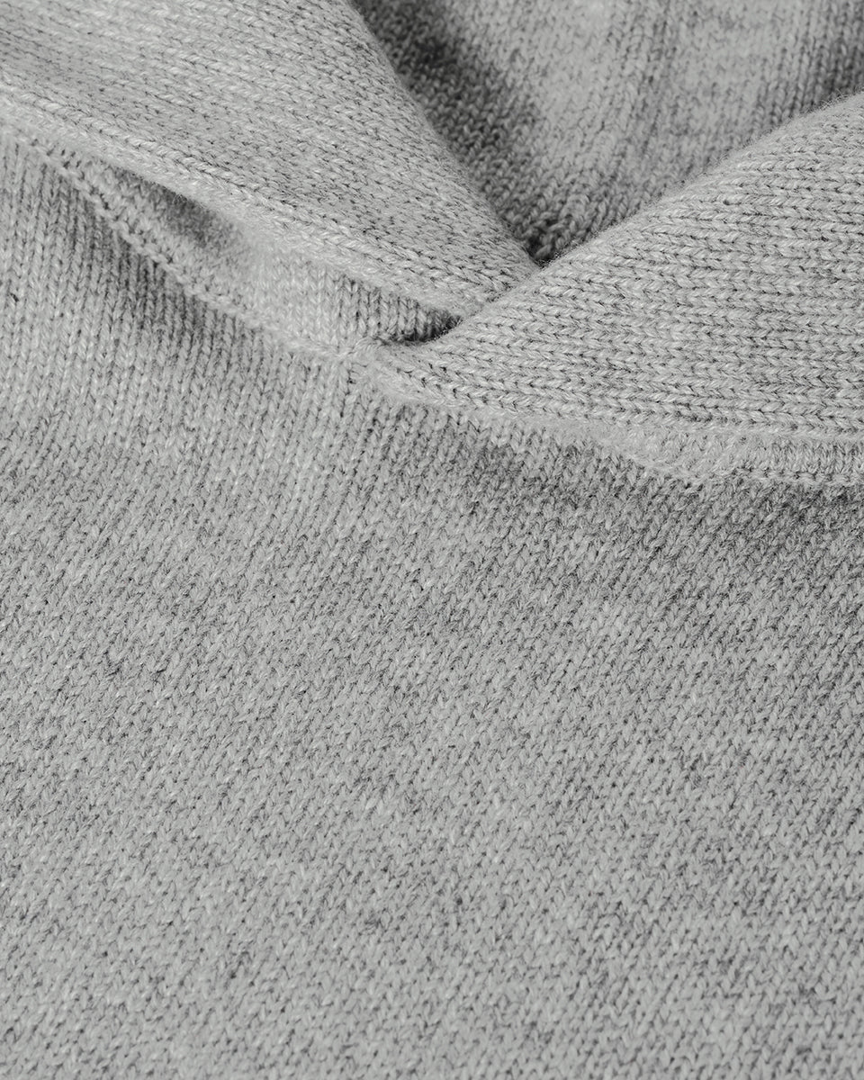Light Grey Cashmere Hoodie - Image 6