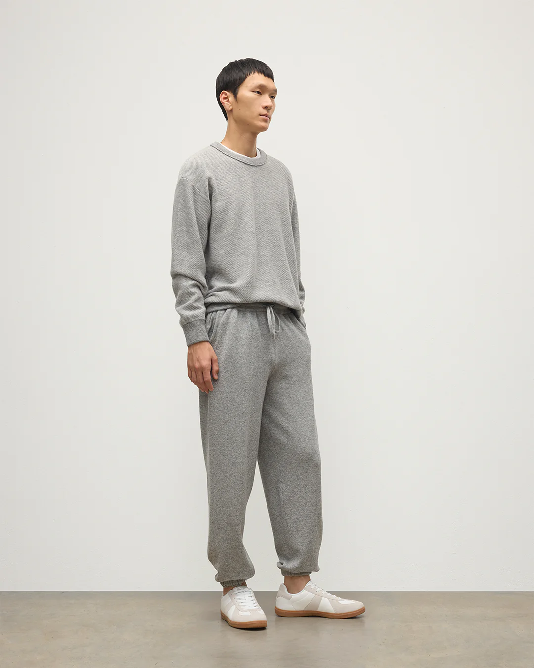 Kirk Light Grey Cashmere Sweatpants - Image 3