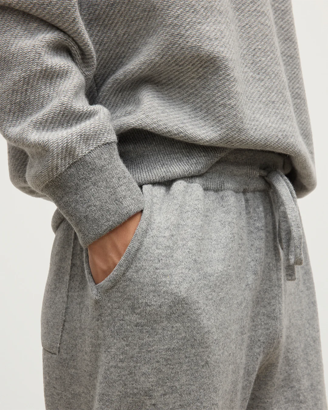 Kirk Light Grey Cashmere Sweatpants - Image 5