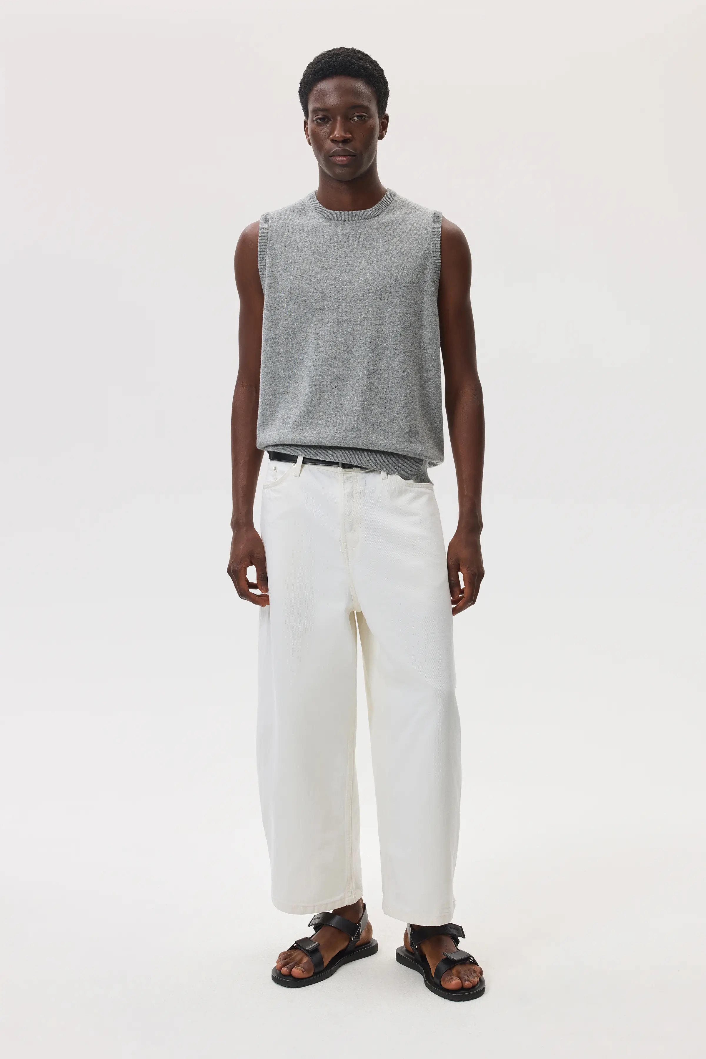 Light Grey Cashmere Tank - Image 5