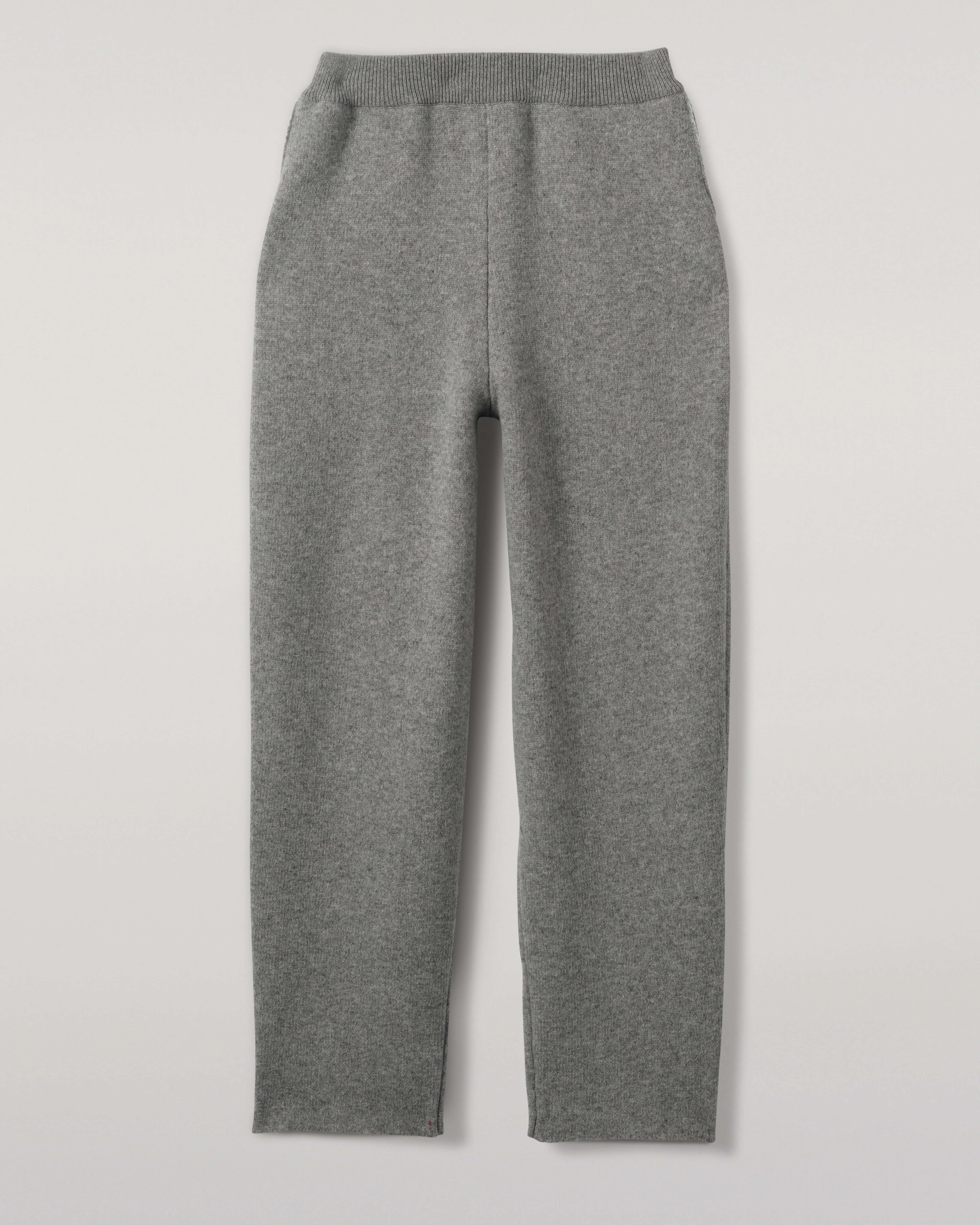 Double Face Light Grey Tapered Joggers - Image 2