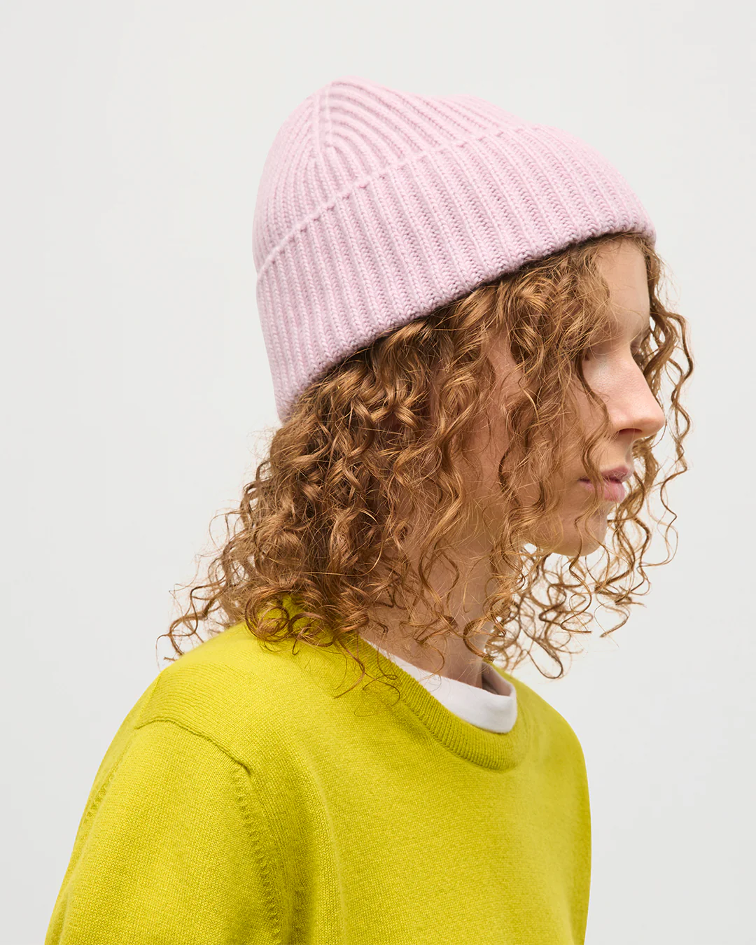 Lovat Light Pink Cashmere Hat - Image 4