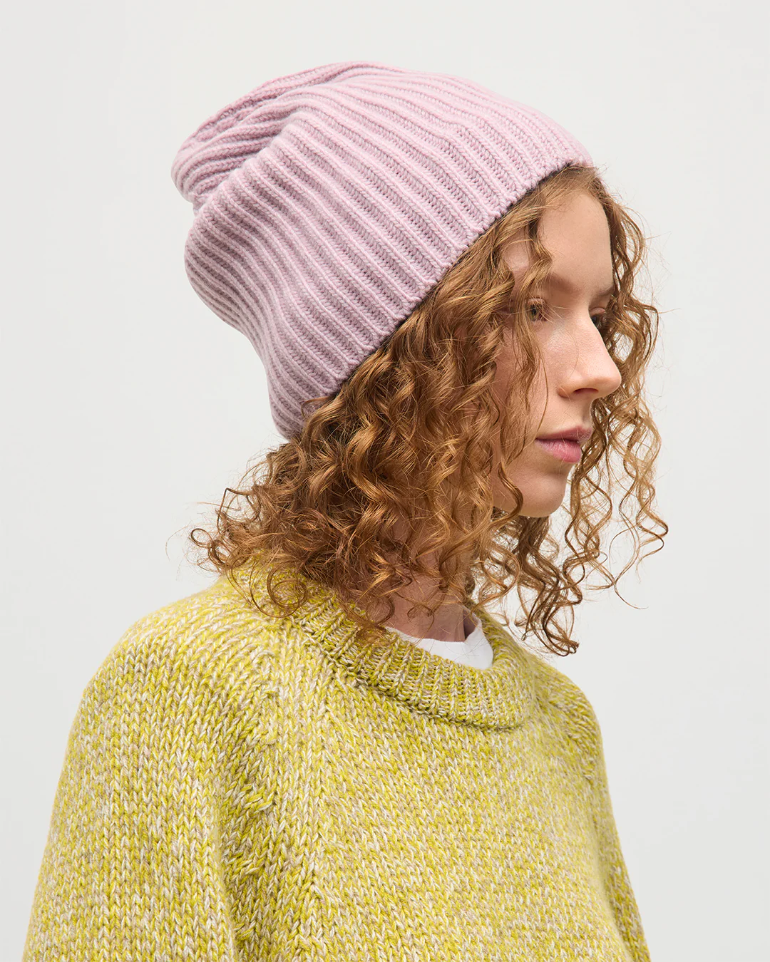 Lovat Light Pink Cashmere Hat - Image 5