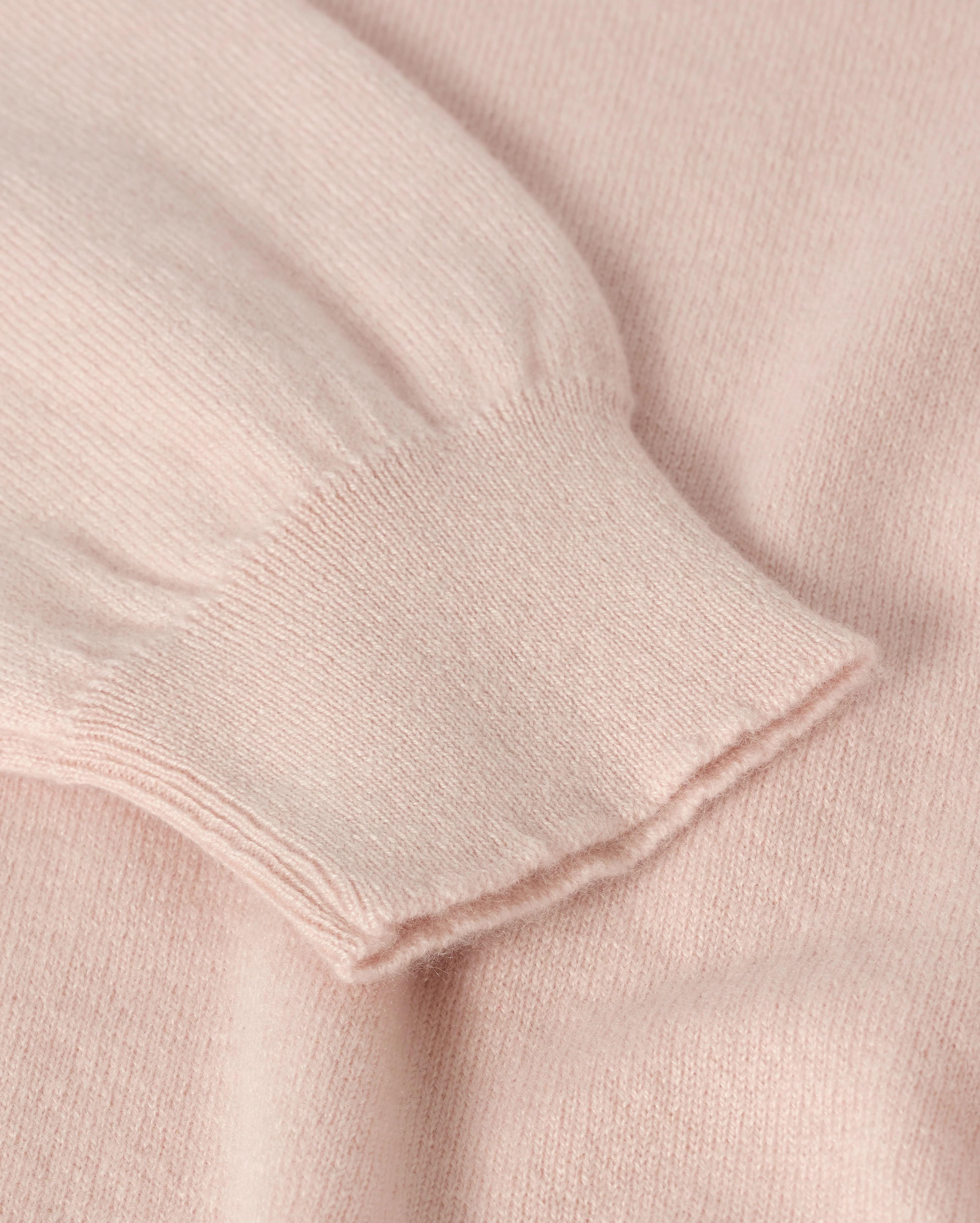 Lunan Classic Light Pink Cashmere Crew Jumper - Image 7