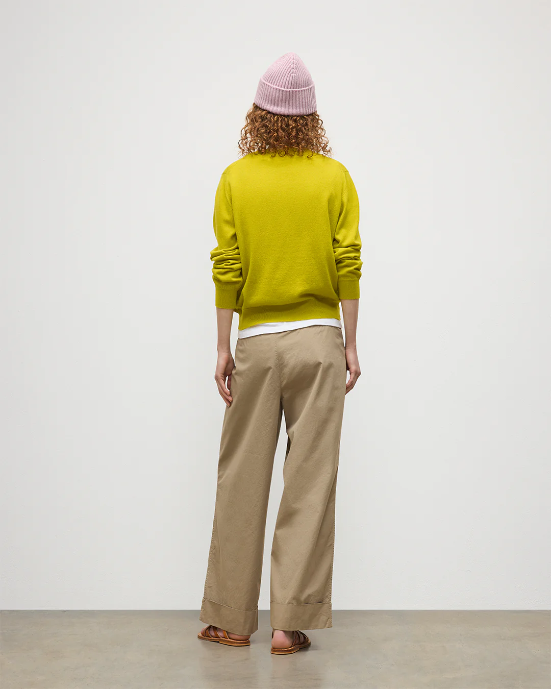 Lunan Yellow Classic Crew Jumper - Image 3