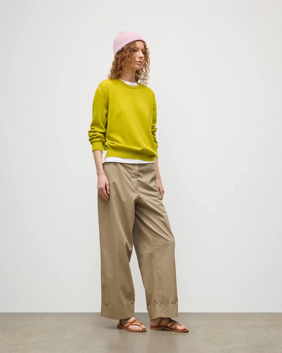 Lunan Yellow Classic Crew Jumper - Image 4
