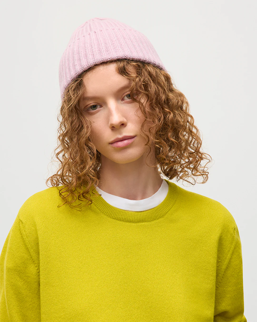 Lunan Yellow Classic Crew Jumper - Image 6