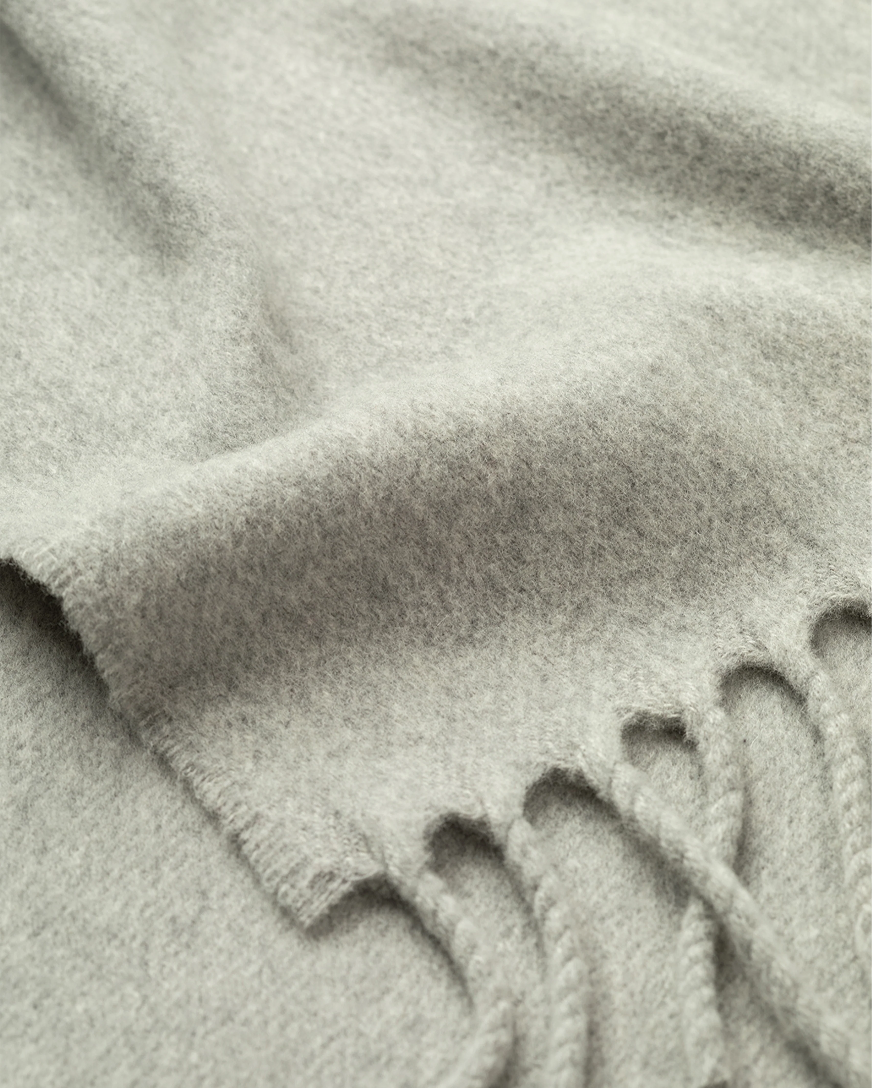 Mach Light Grey Wool Scarf - Image 2