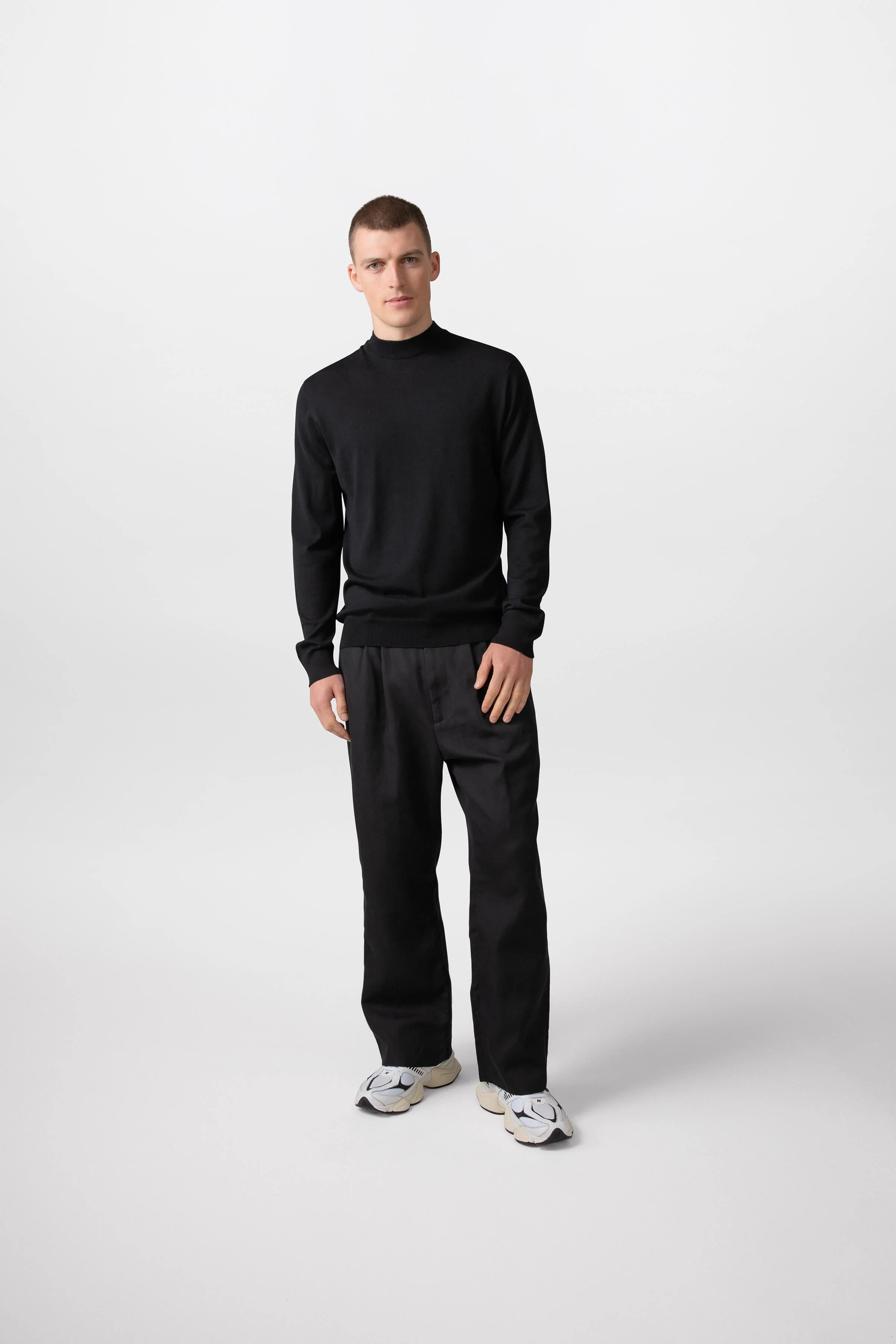 Merino Mock Turtle Neck Jumper - Image 2