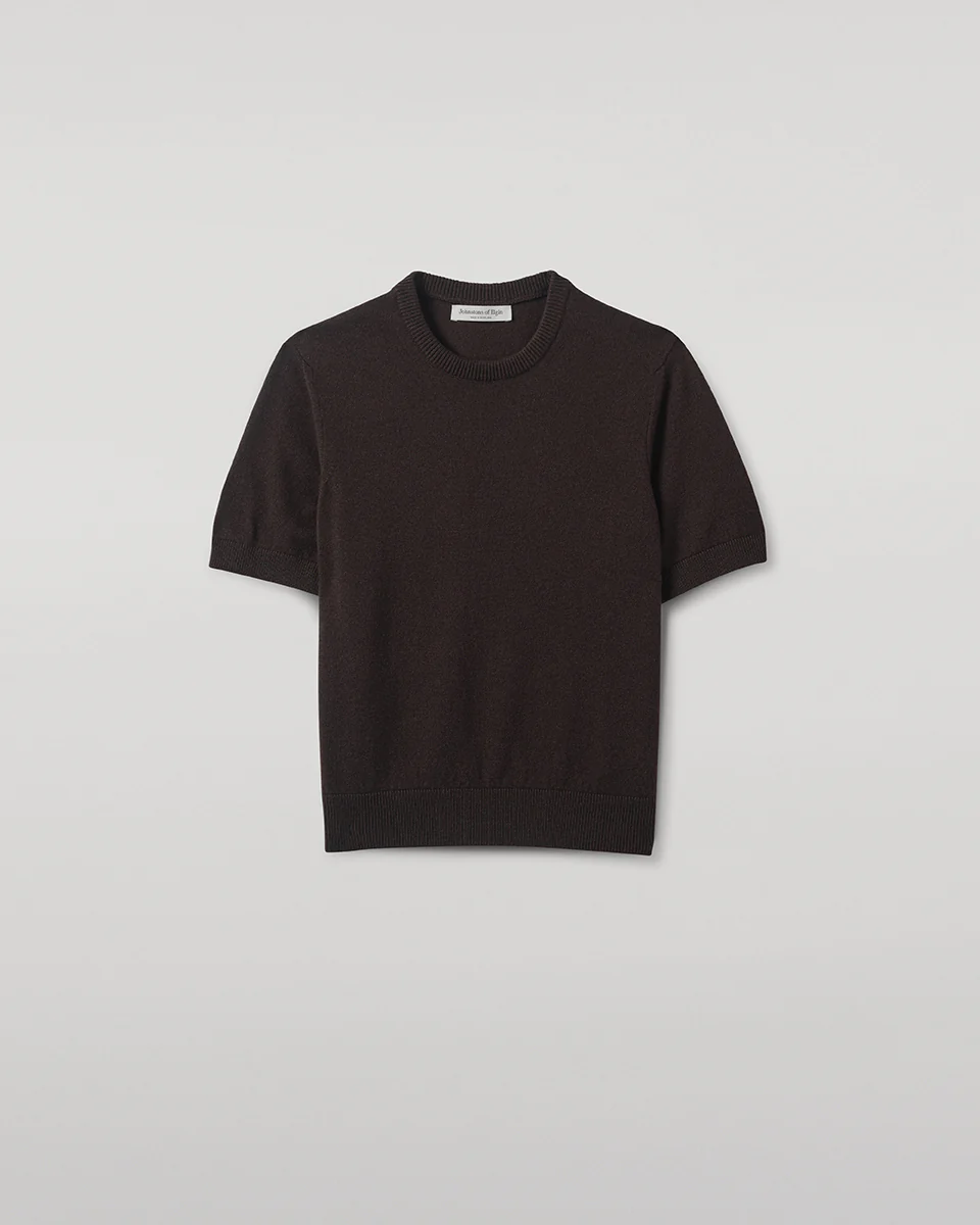 Classic Cashmere Dark Brown T-shirt - Image 2