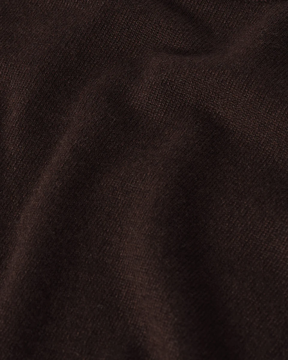 Classic Cashmere Dark Brown T-shirt - Image 6