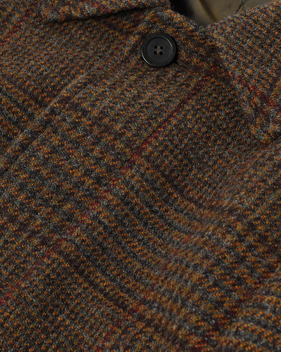 'The Balmacaan' Coat | Moorland Glen Urquhart Check - Image 6