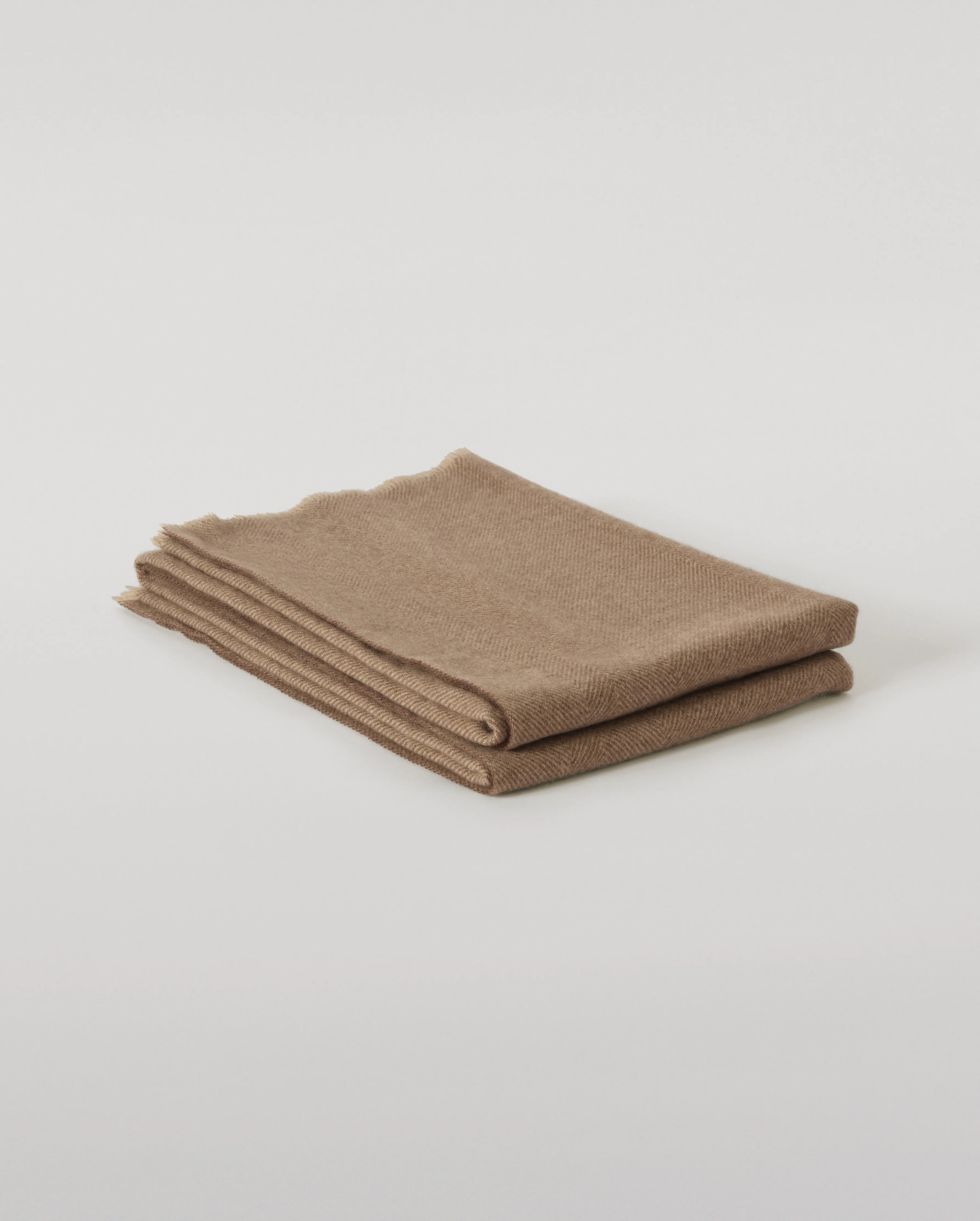 Mountain Twill Natural Cashmere Throw