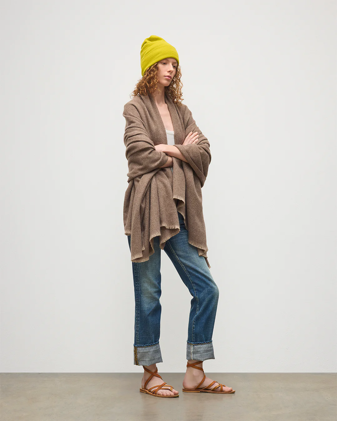 Mountain Twill Natural Cashmere Throw - Image 4