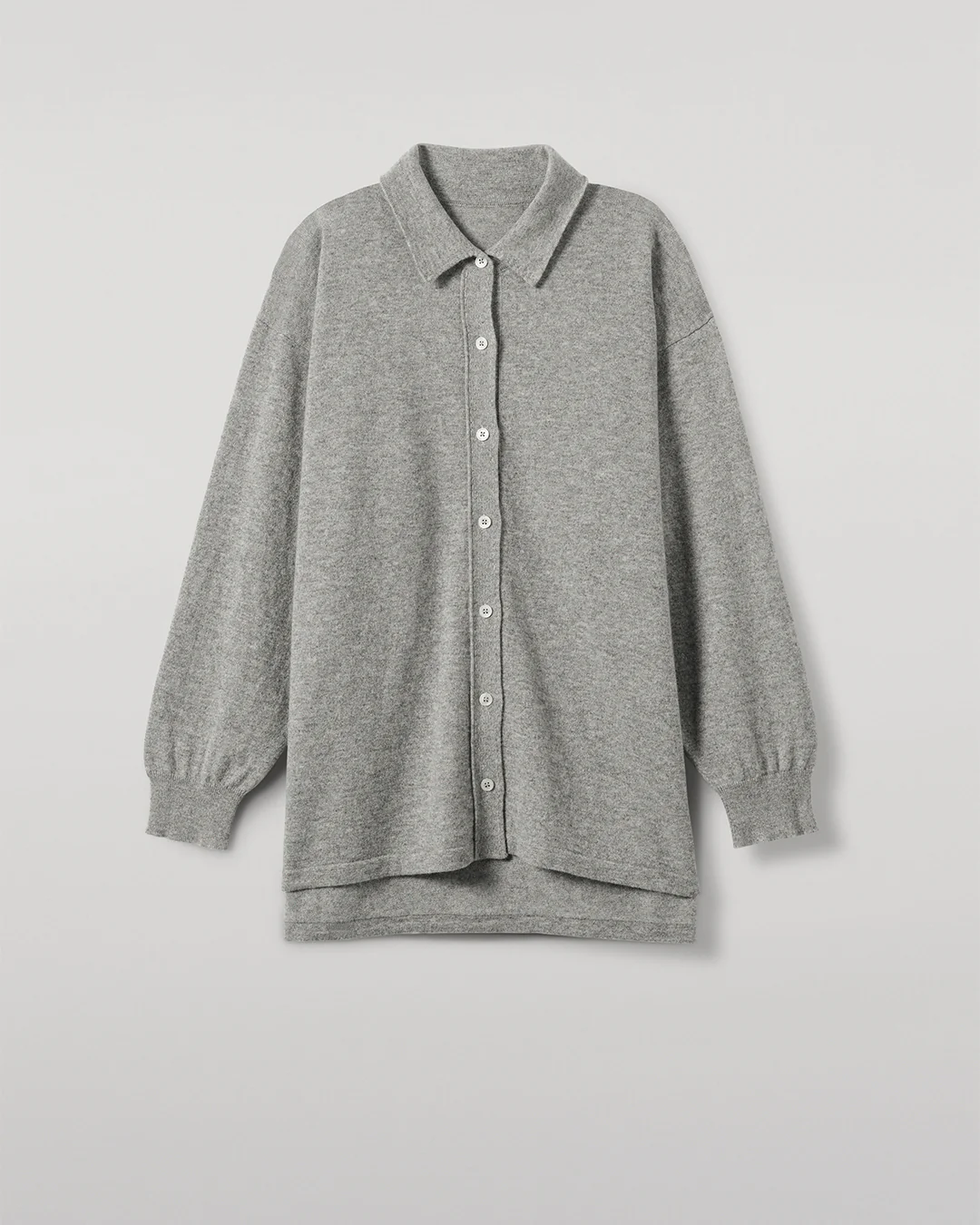 Munro Light Grey Cashmere Shirt - Image 2