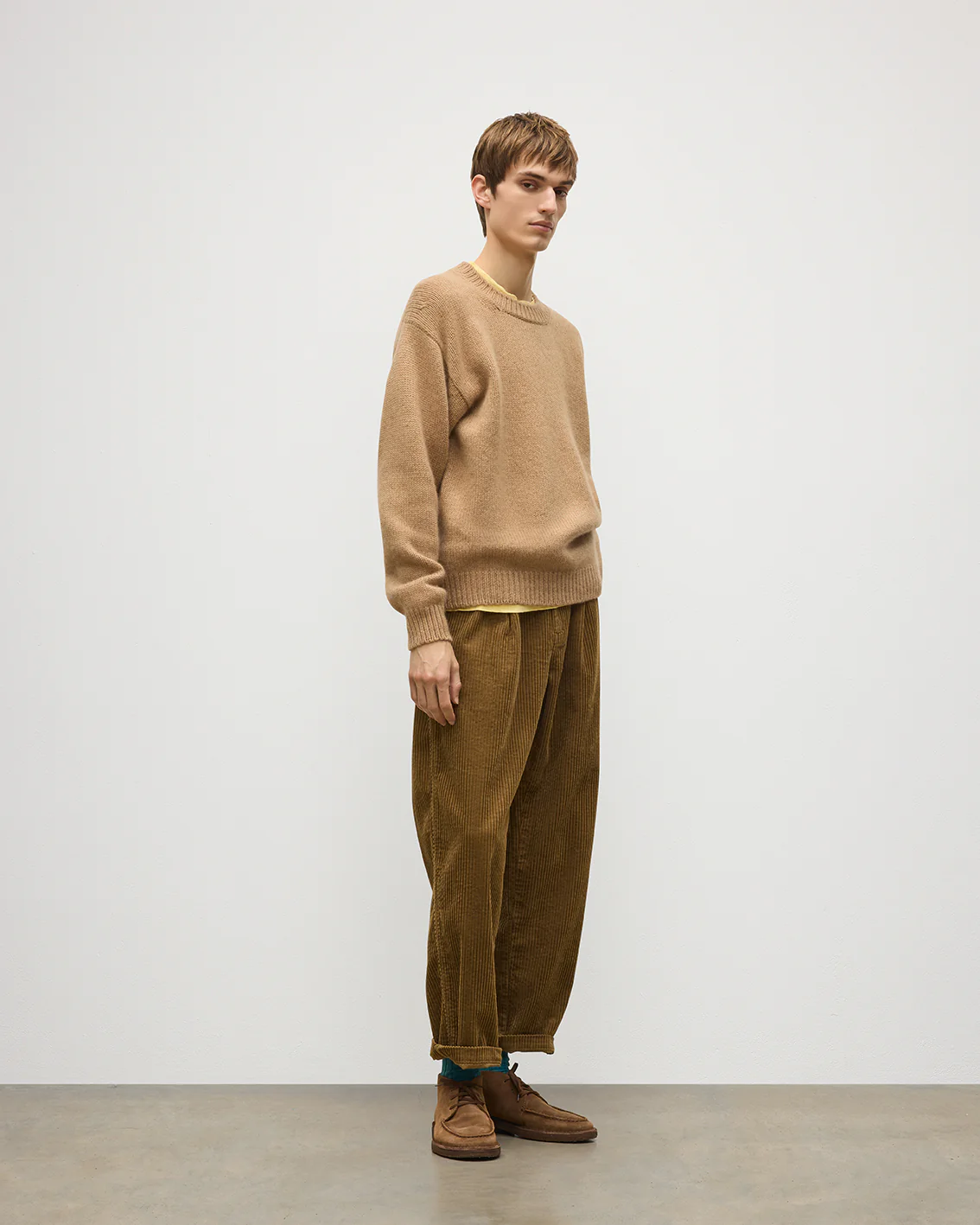 Murchison Camel Marble Cashmere & Cotton Jumper - Image 3