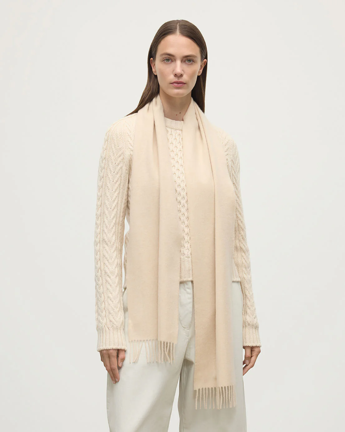 Natural Cashmere Scarf - Image 2