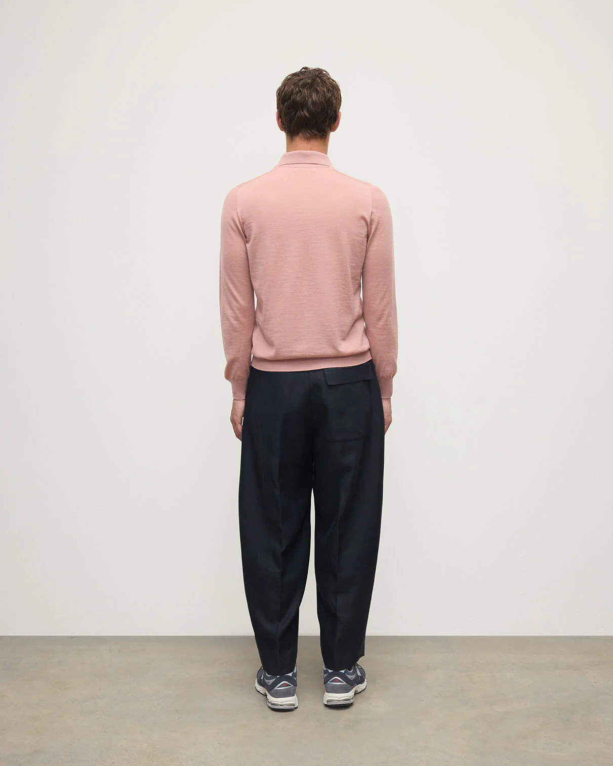 Pink Superfine Cashmere Polo Shirt - Image 4