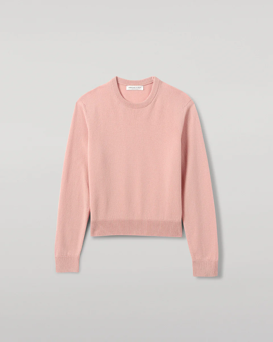 Classic Cashmere Pink Round Neck Jumper - Image 2