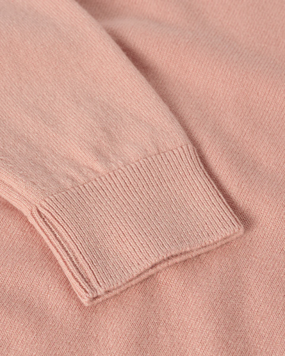 Classic Cashmere Pink Round Neck Jumper - Image 6