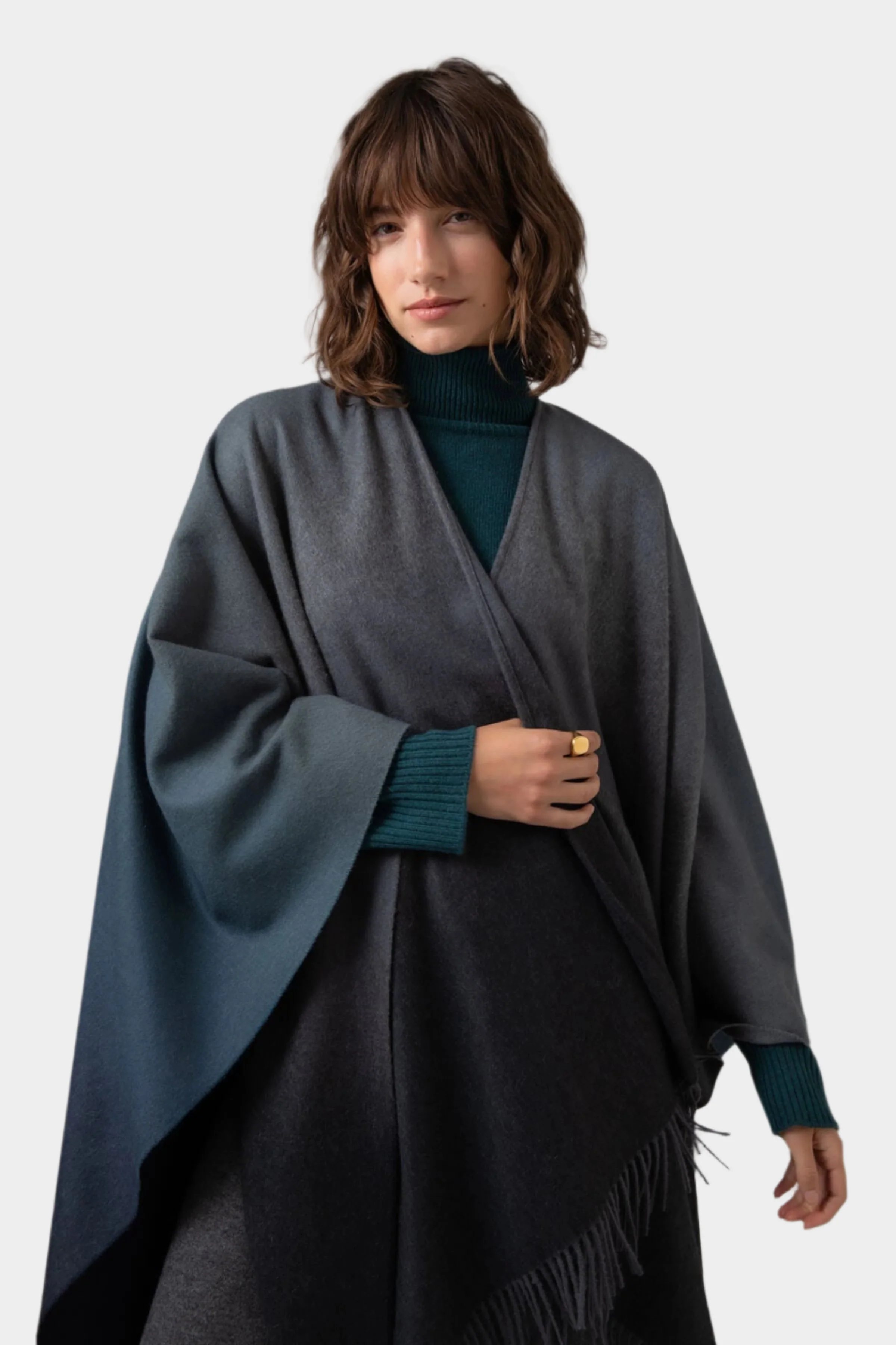 Ombré Cashmere Cape - Image 2