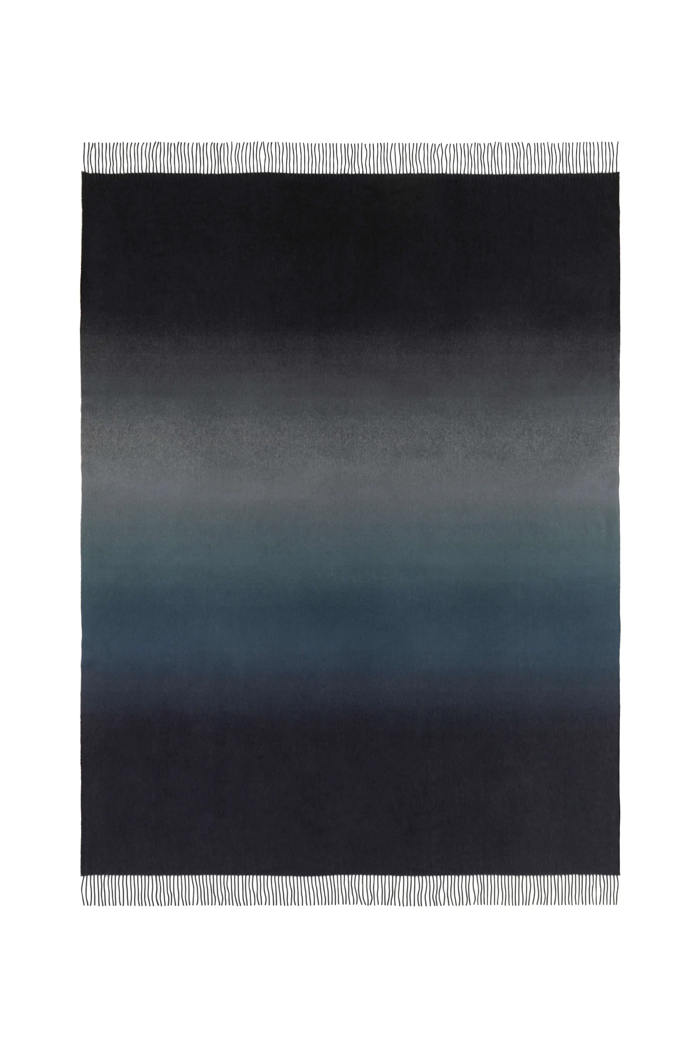 Ombré Black Cashmere Throw - Image 2