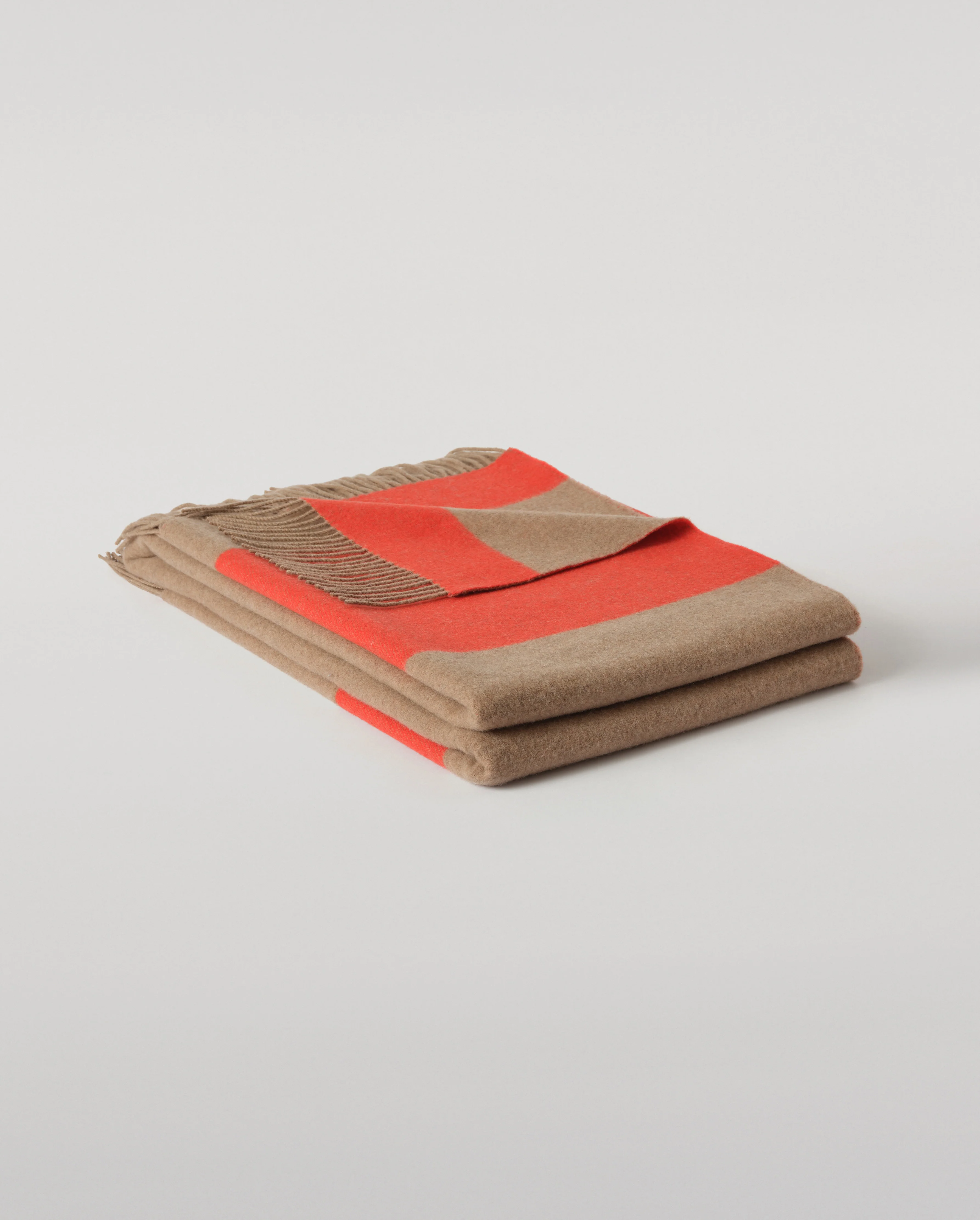 Brown & Red Stripe Throw - Image 2