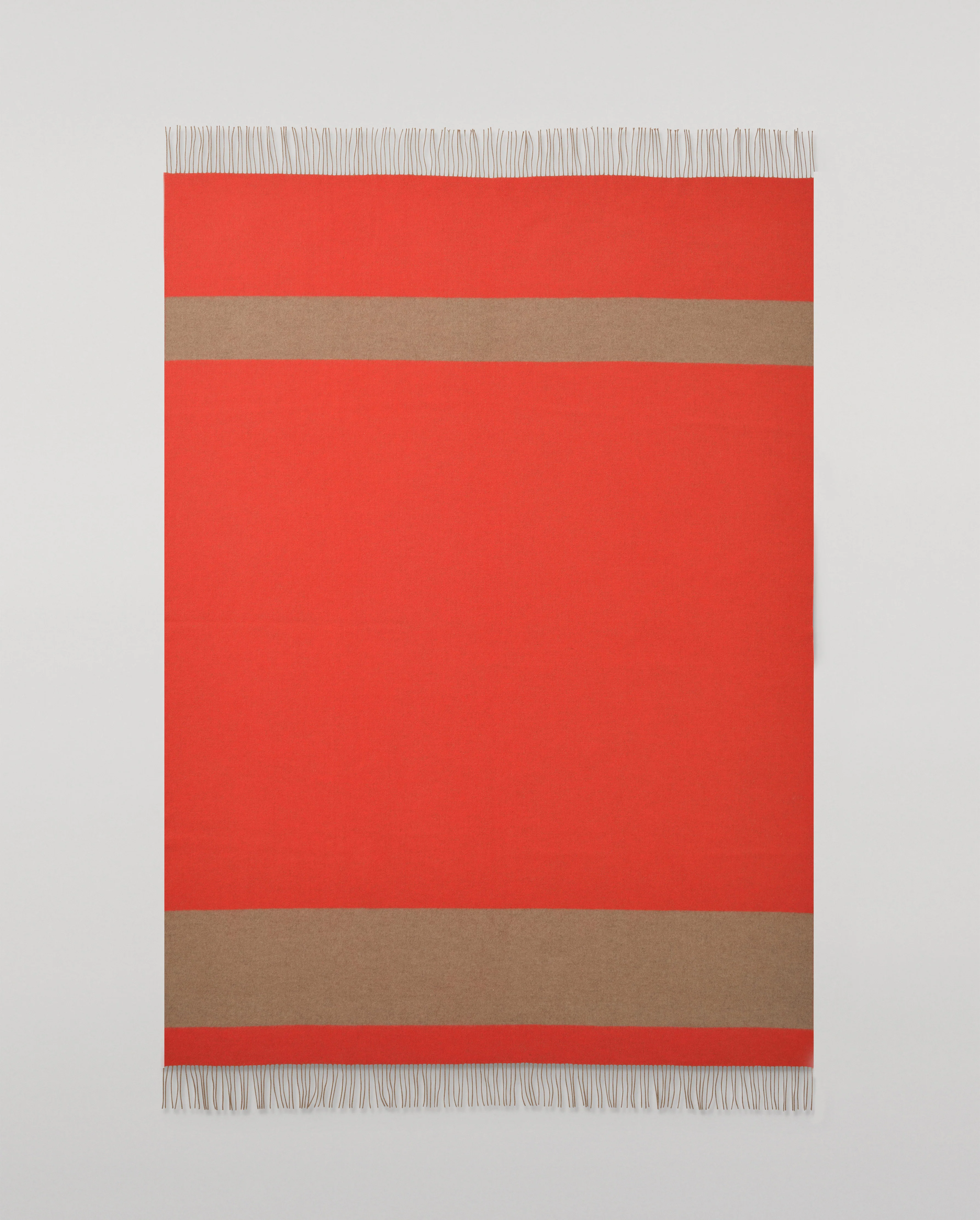 Brown & Red Stripe Throw - Image 3