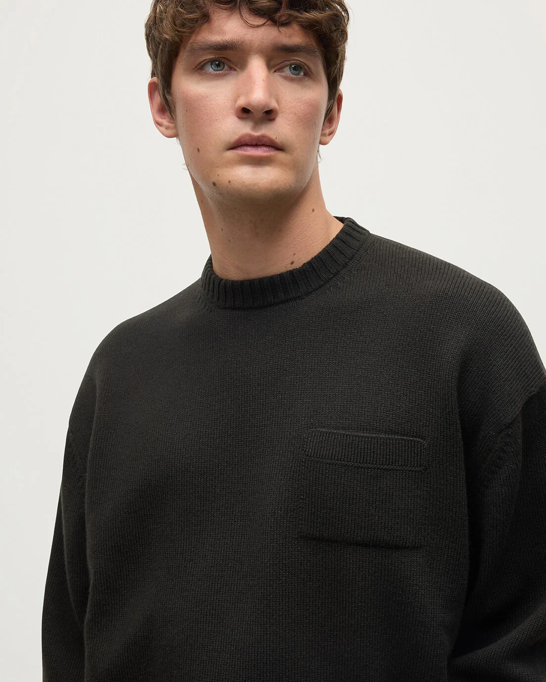 Oversized Dark Grey Cashmere Jumper - Image 5