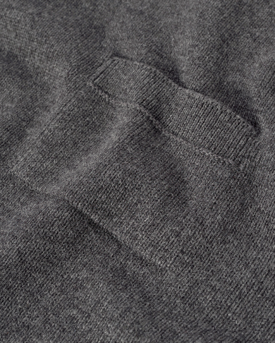 Oversized Mid Grey Cashmere Jumper - Image 6