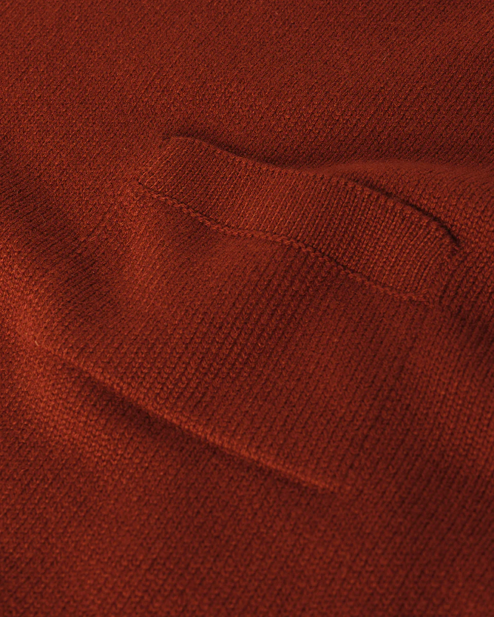 Oversized Dark Red Cashmere Jumper - Image 6