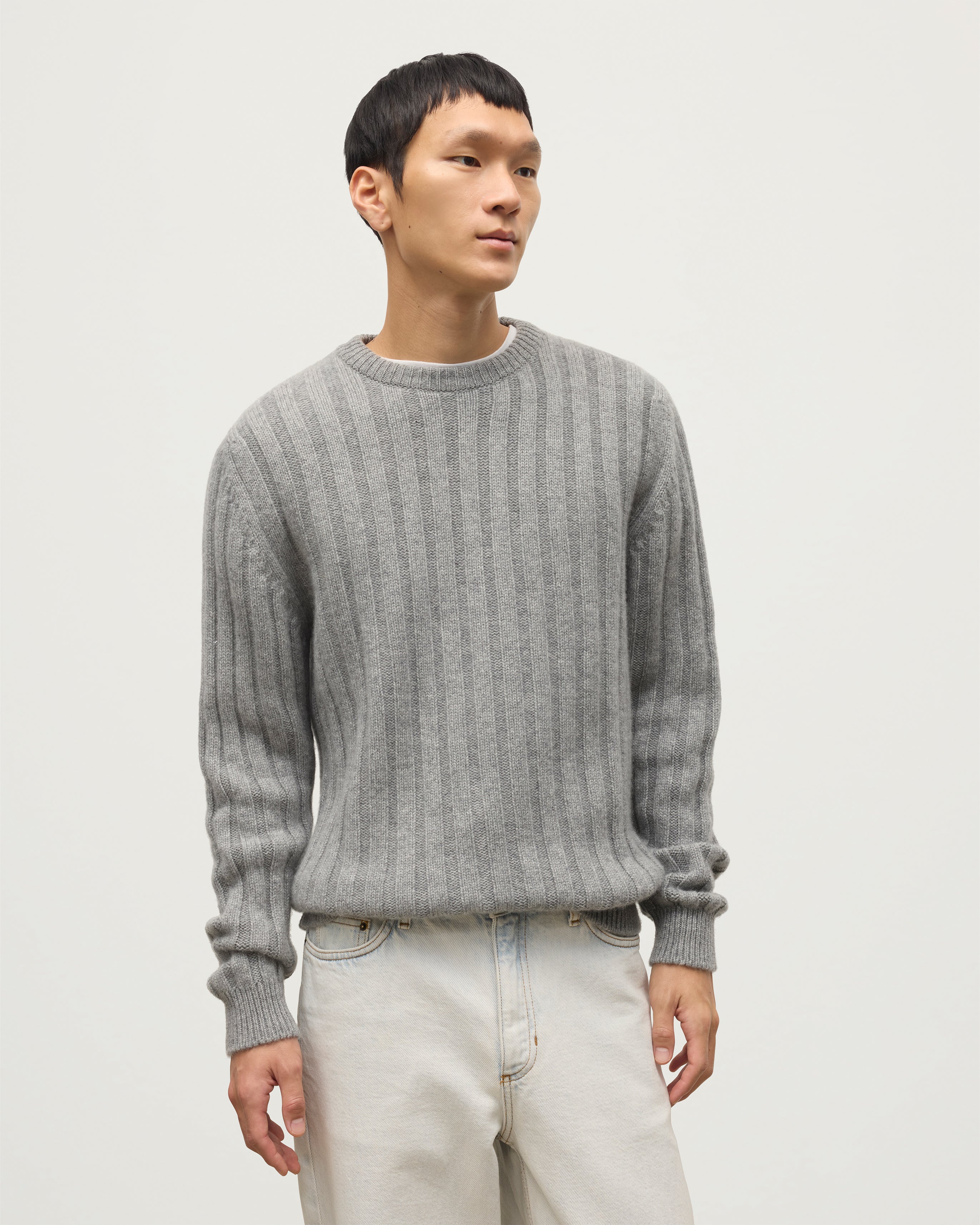 Peel Grey Cashmere Jumper - Image 3