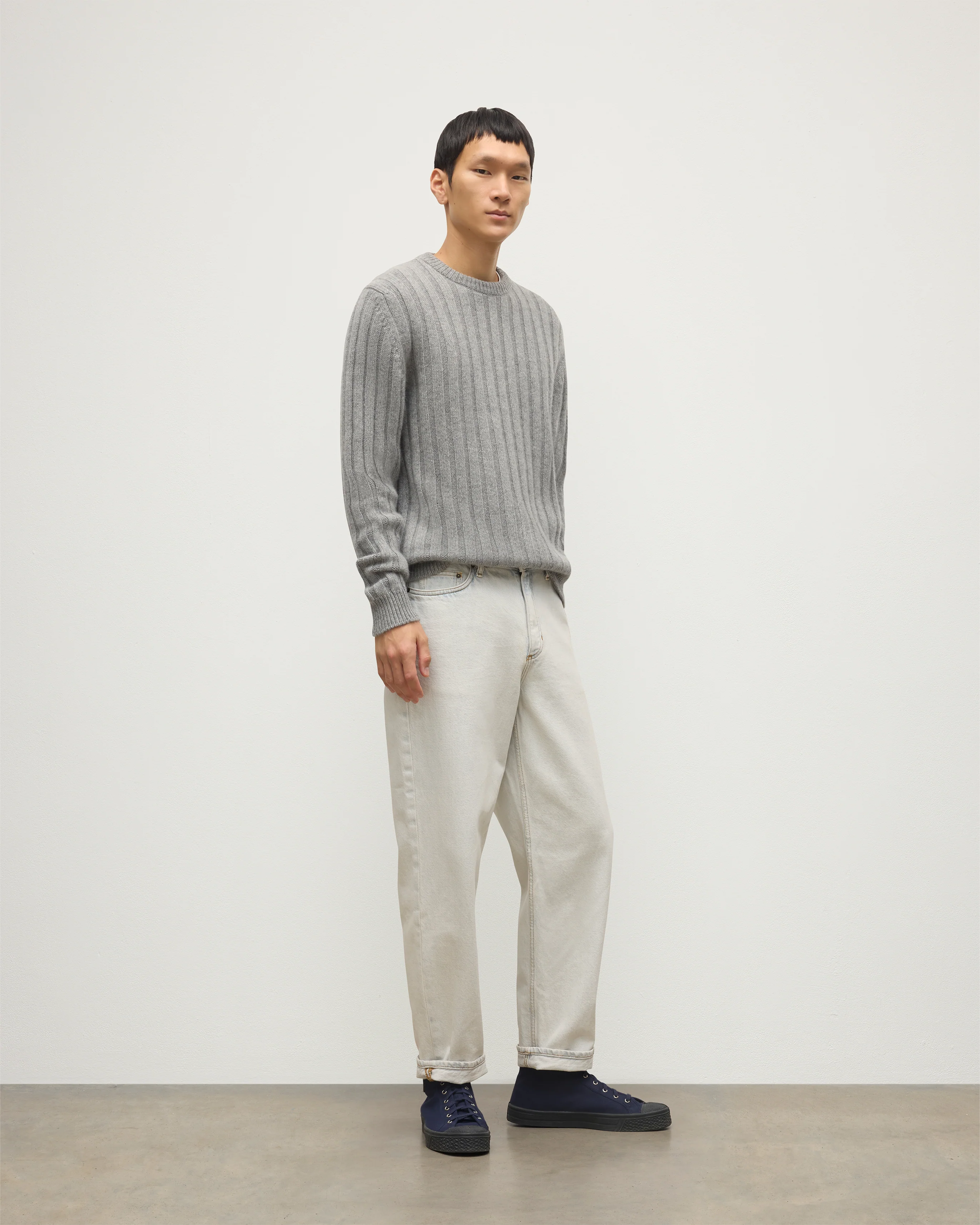 Peel Grey Cashmere Jumper - Image 5