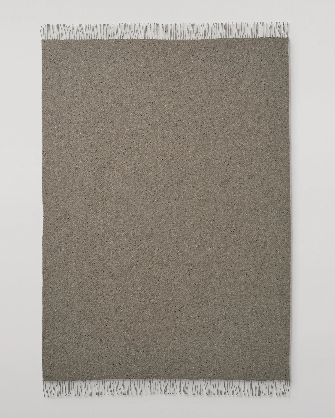 Lofty Twill Cashmere Throw in Peregrine