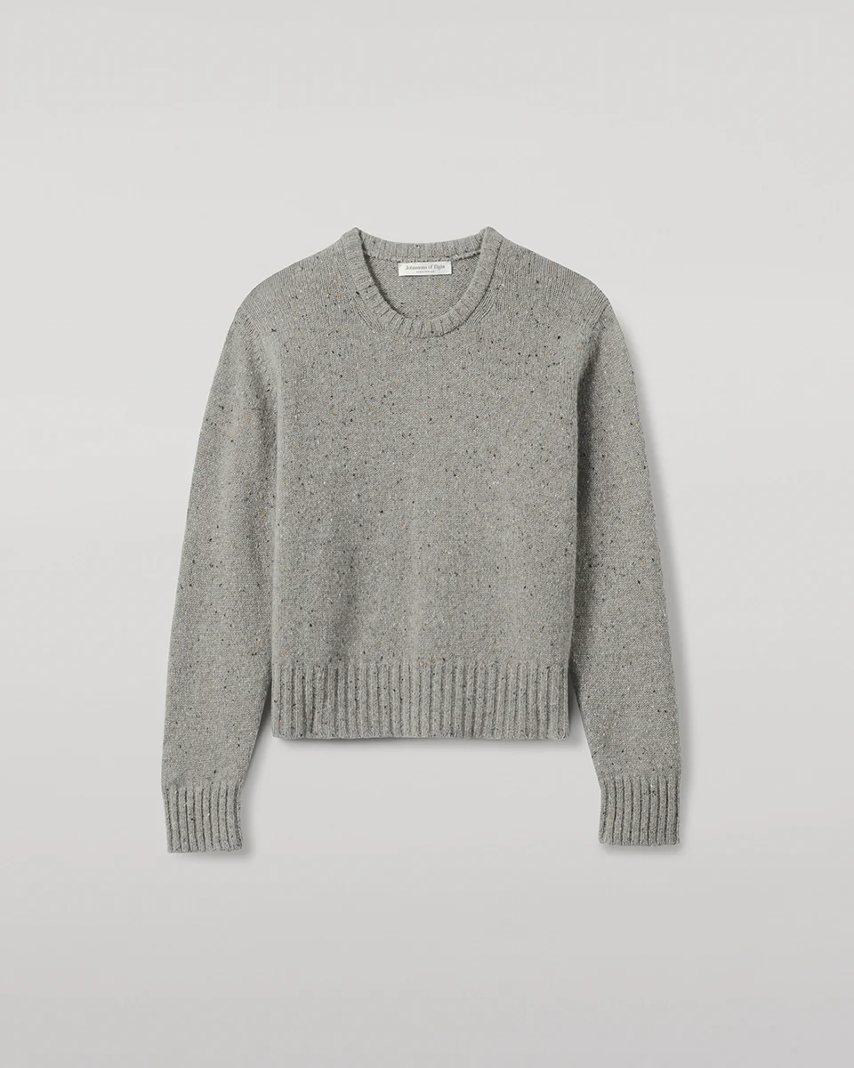 Donegal Cashmere Grey Jumper - Image 2