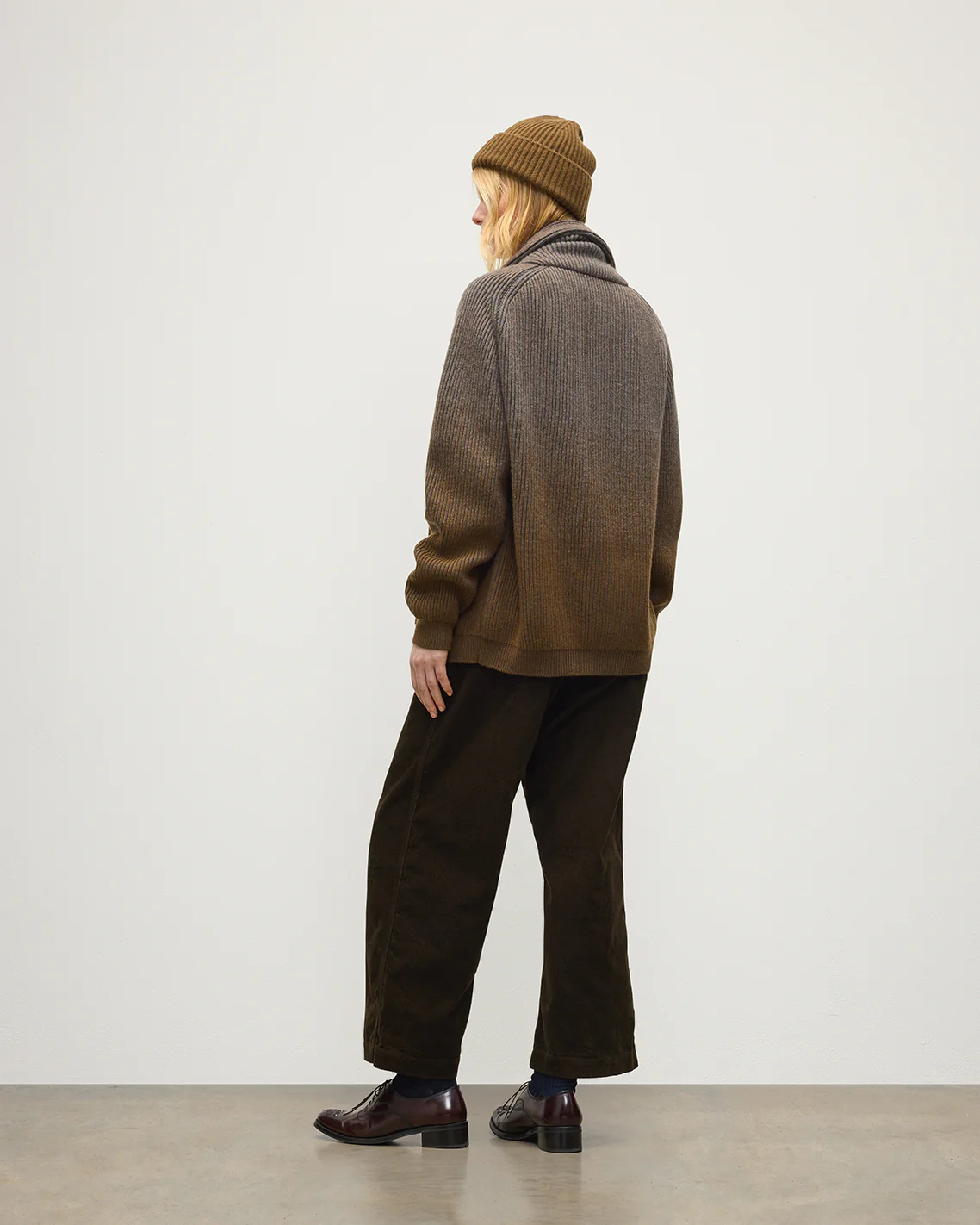 Pioneer Green Shawl Collar Cashmere Cardigan - Image 4