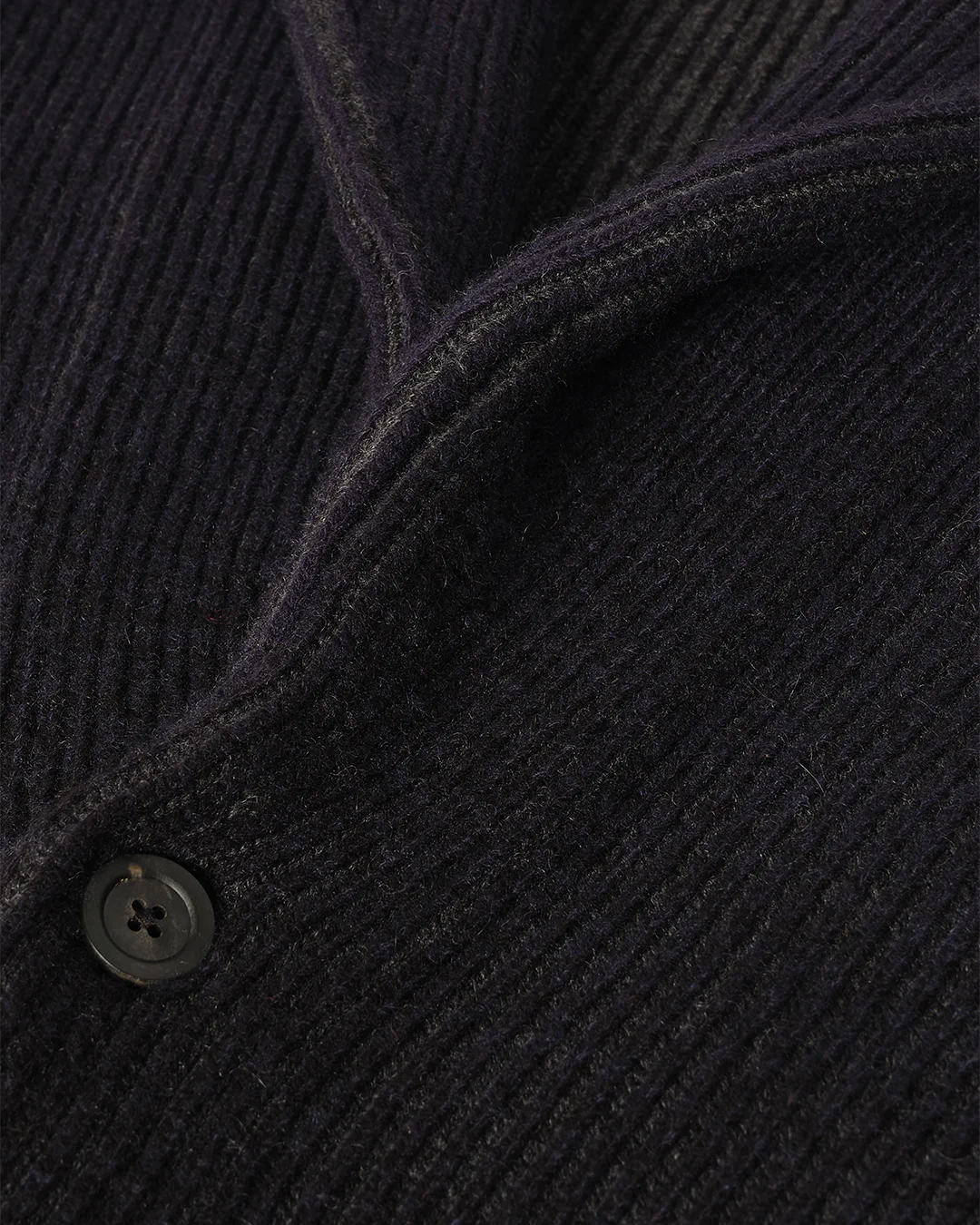 Pioneer Navy to Black Shawl Collar Cashmere Cardigan - Image 7