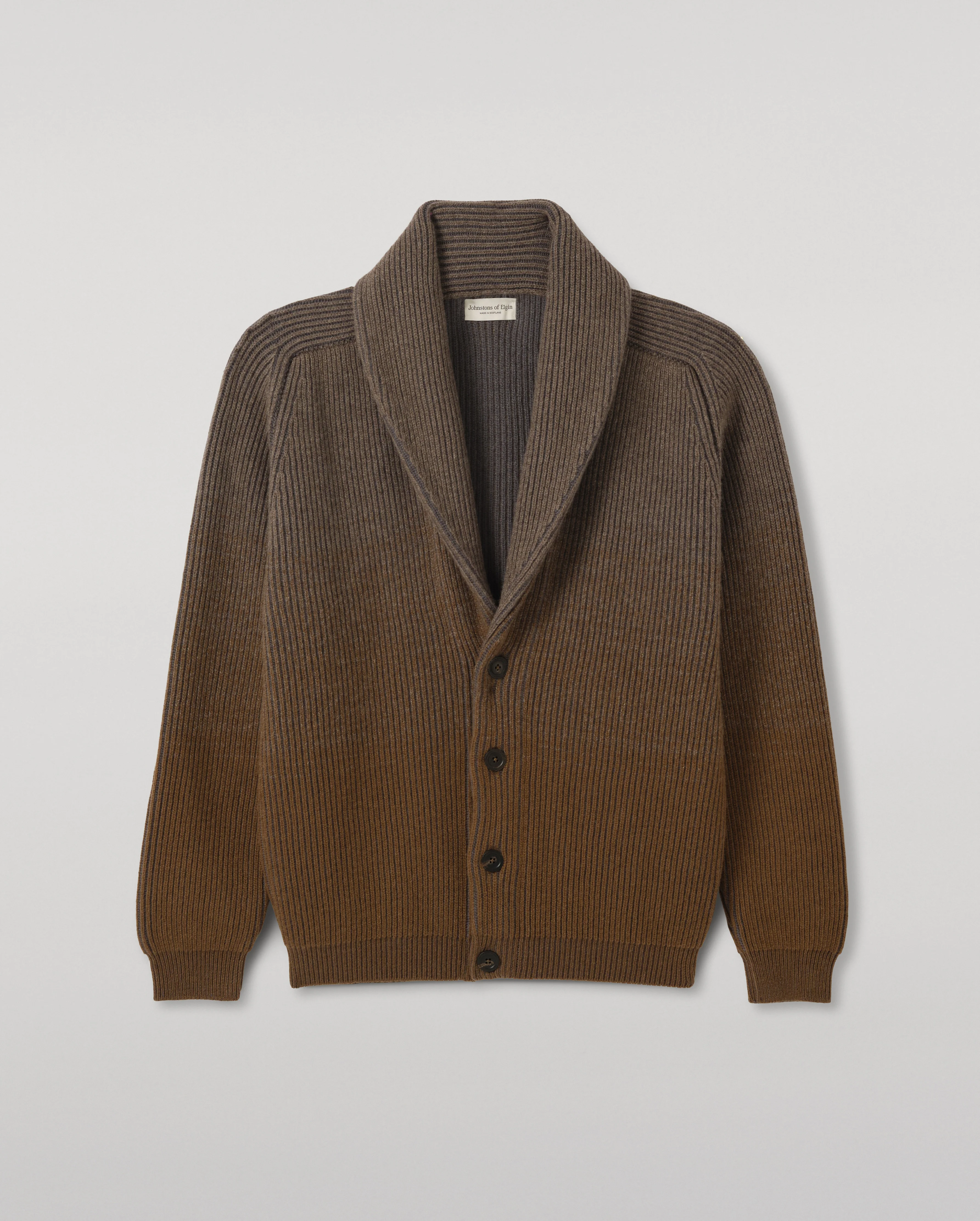 Pioneer Green Shawl Collar Cashmere Cardigan - Image 2