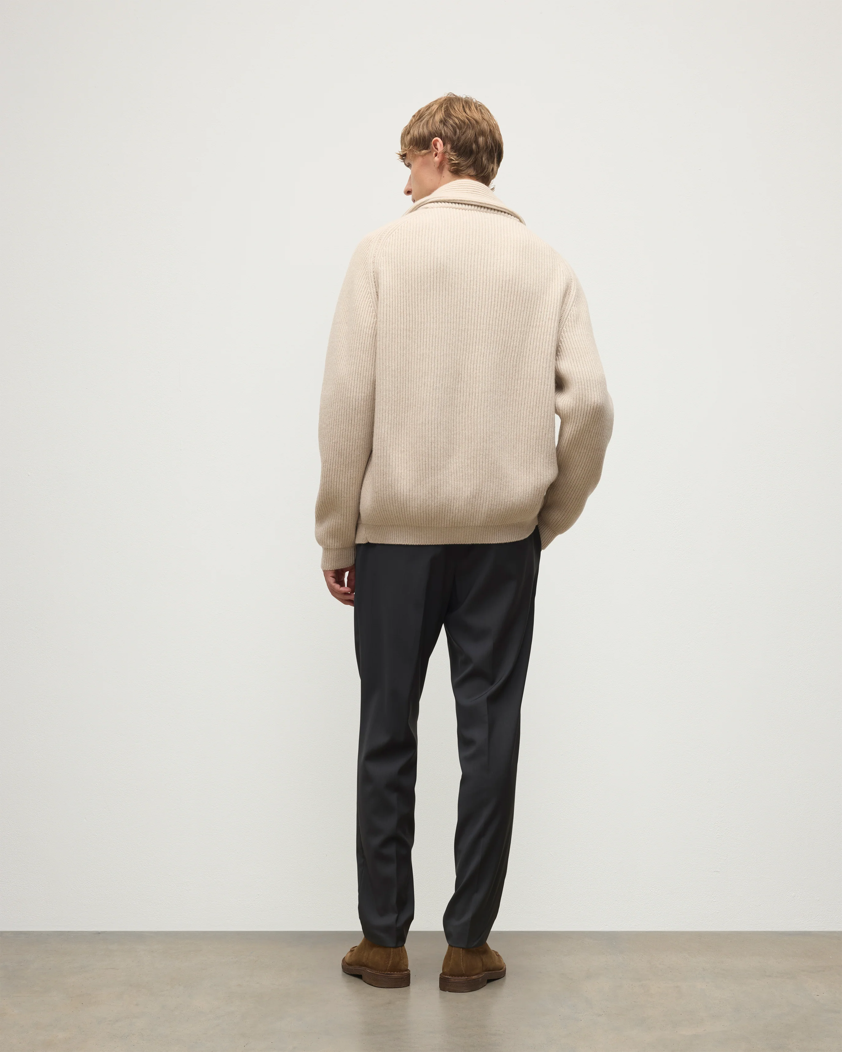 Pioneer Natural Shawl Collar Cashmere Cardigan - Image 4