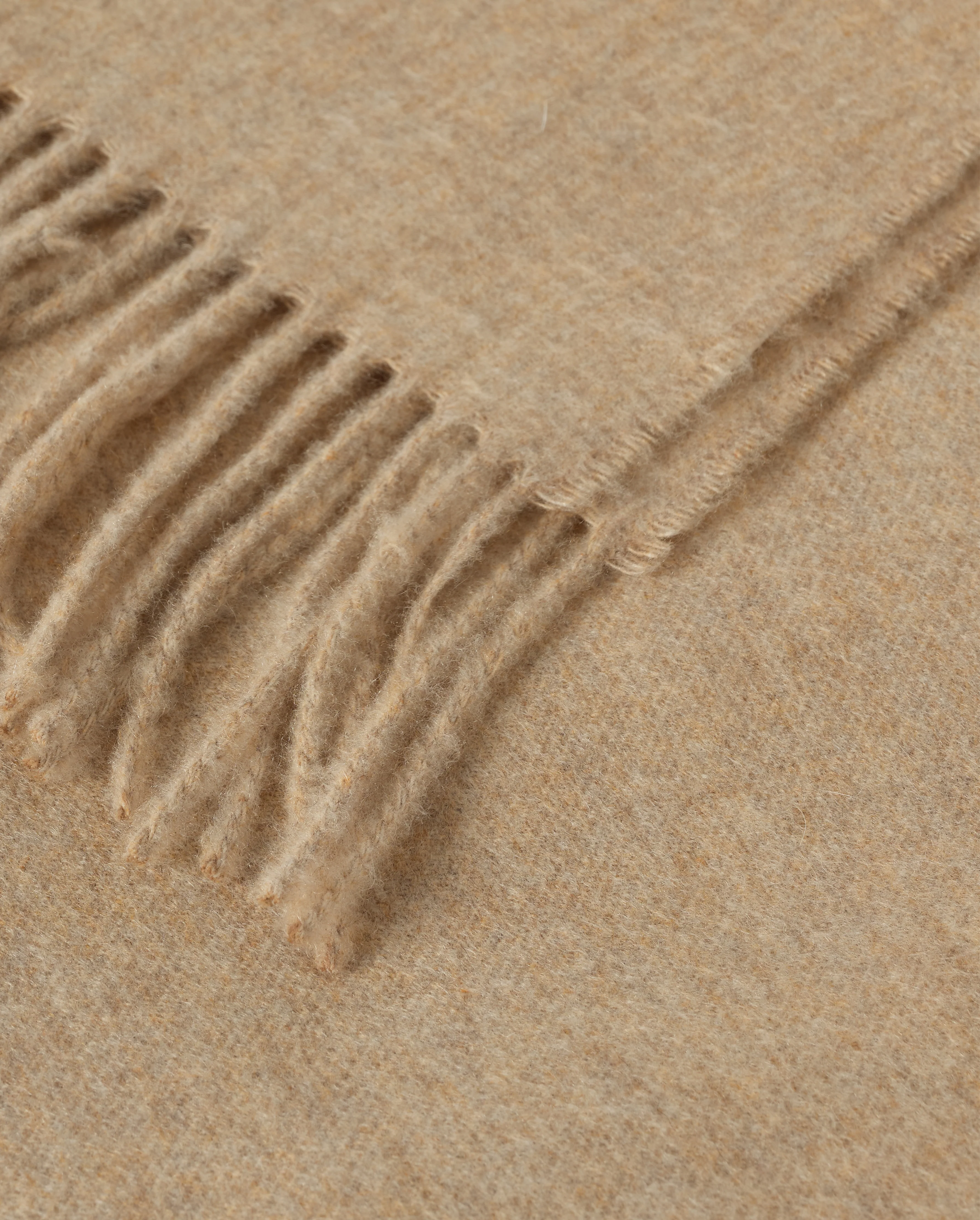 Plain Natural Cashmere Throw - Image 3