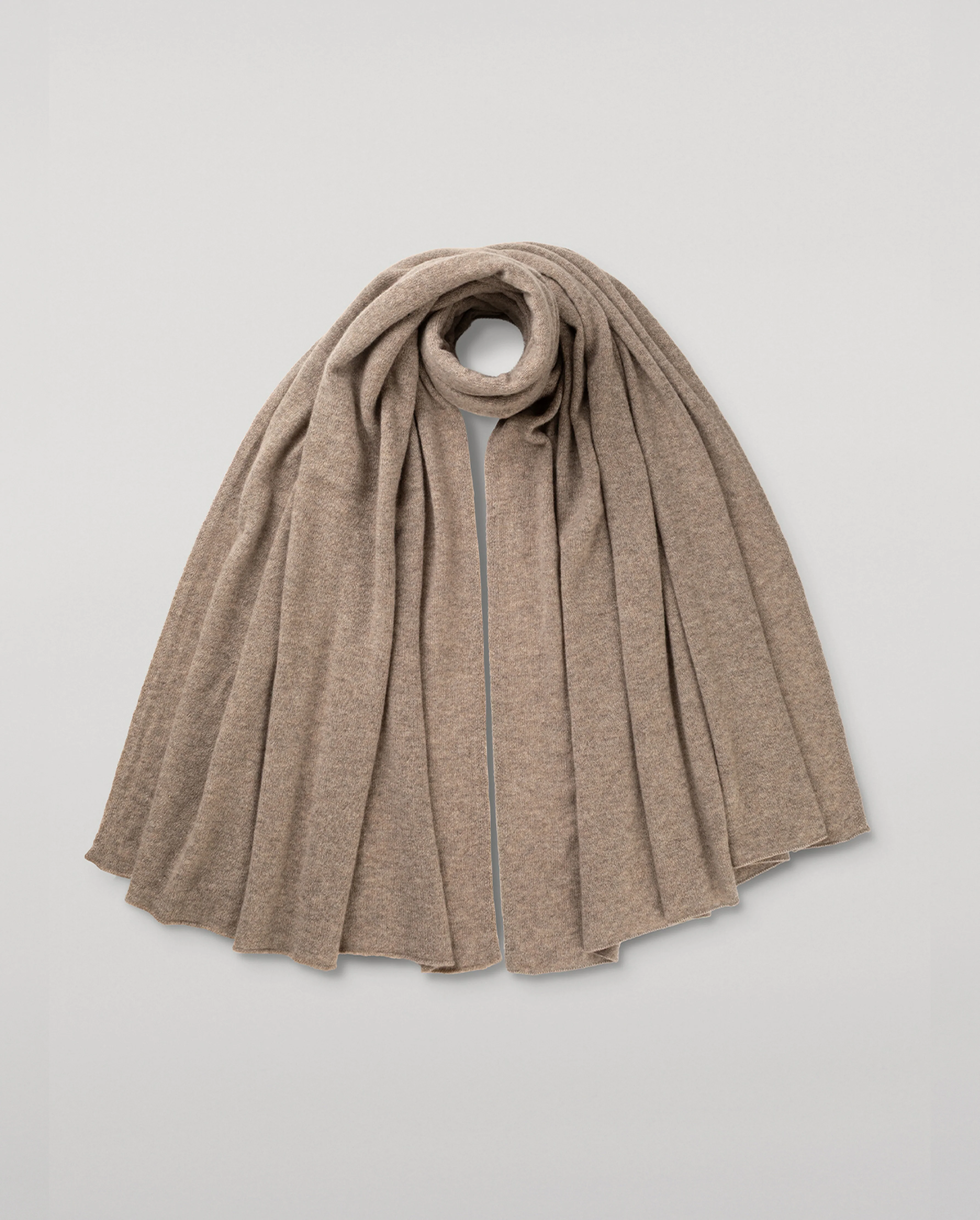 Raeburn Light Brown Cashmere Travel Stole