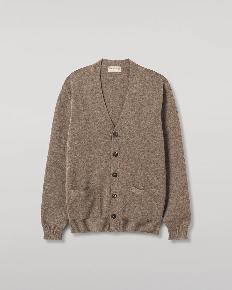 Redpath Brown Cashmere Cardigan - Image 2