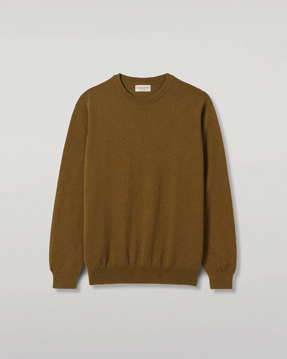 Reuben Green Cashmere Crew Jumper - Image 2
