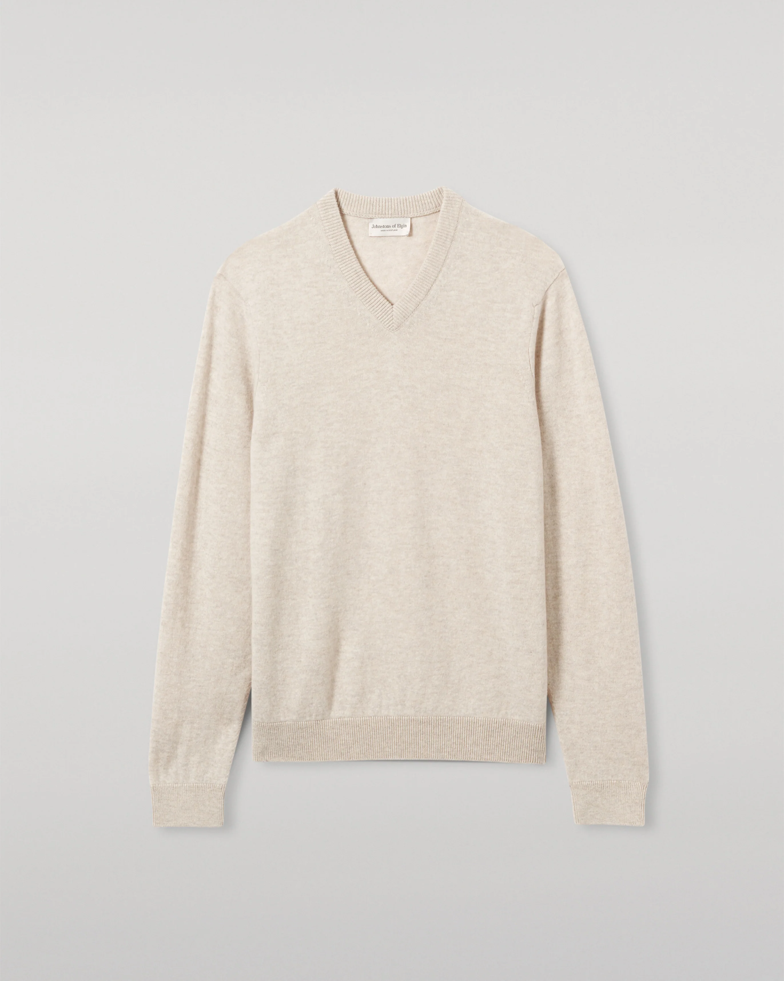 Rory Natural Classic Cashmere V-Neck Jumper - Image 2