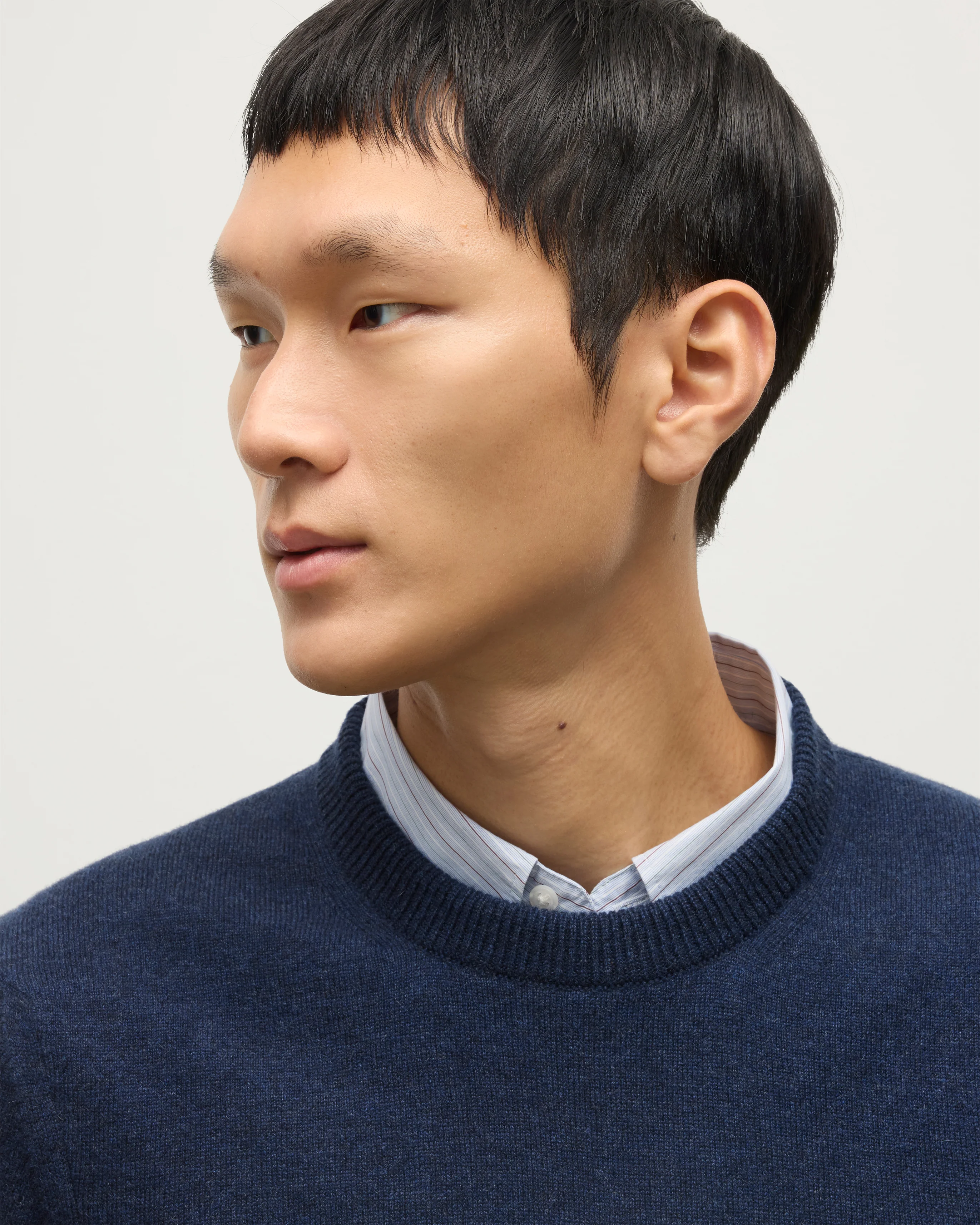 Rory Navy Classic Cashmere Crew Jumper - Image 6
