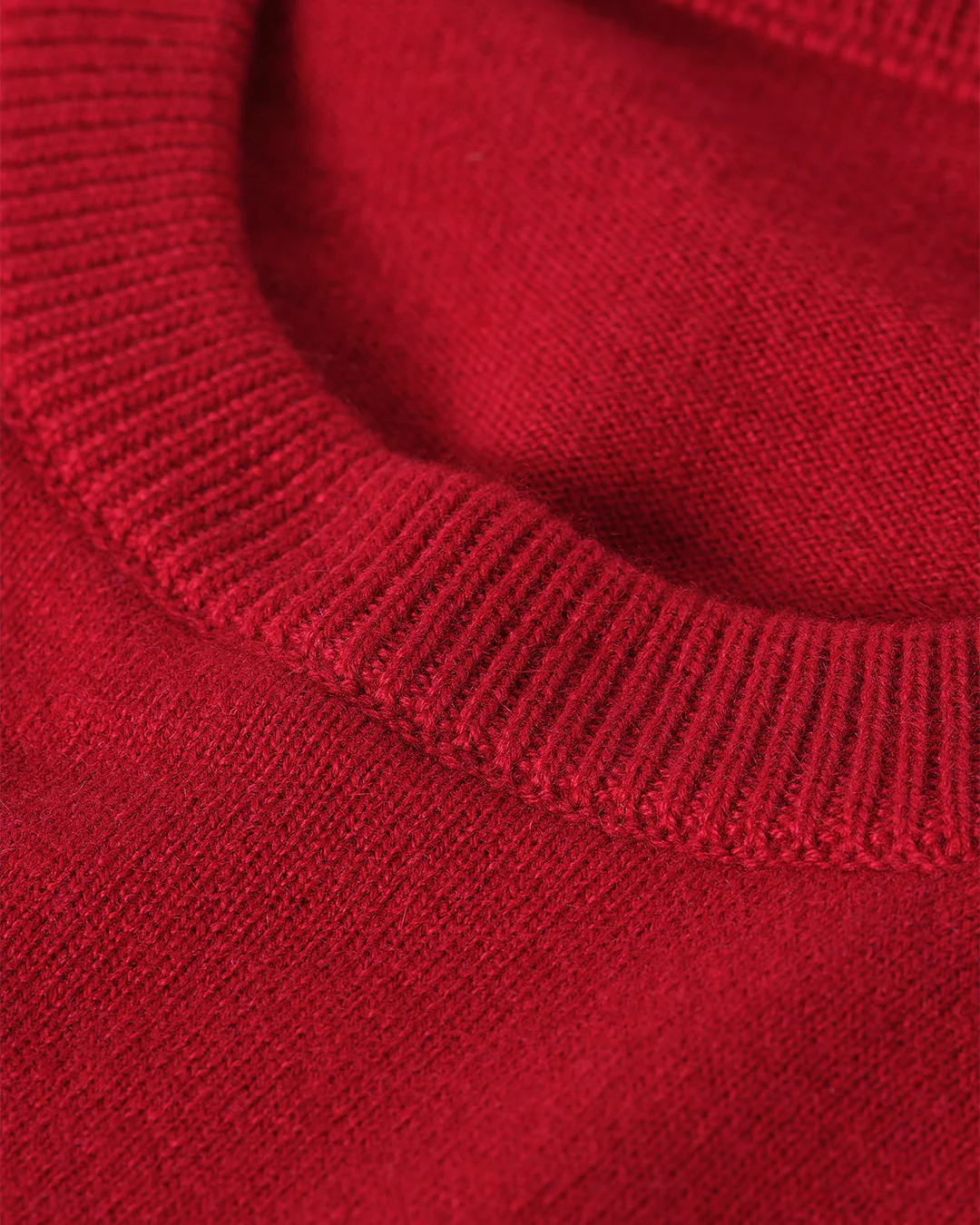 Rory Red Classic Cashmere Crew Jumper - Image 5