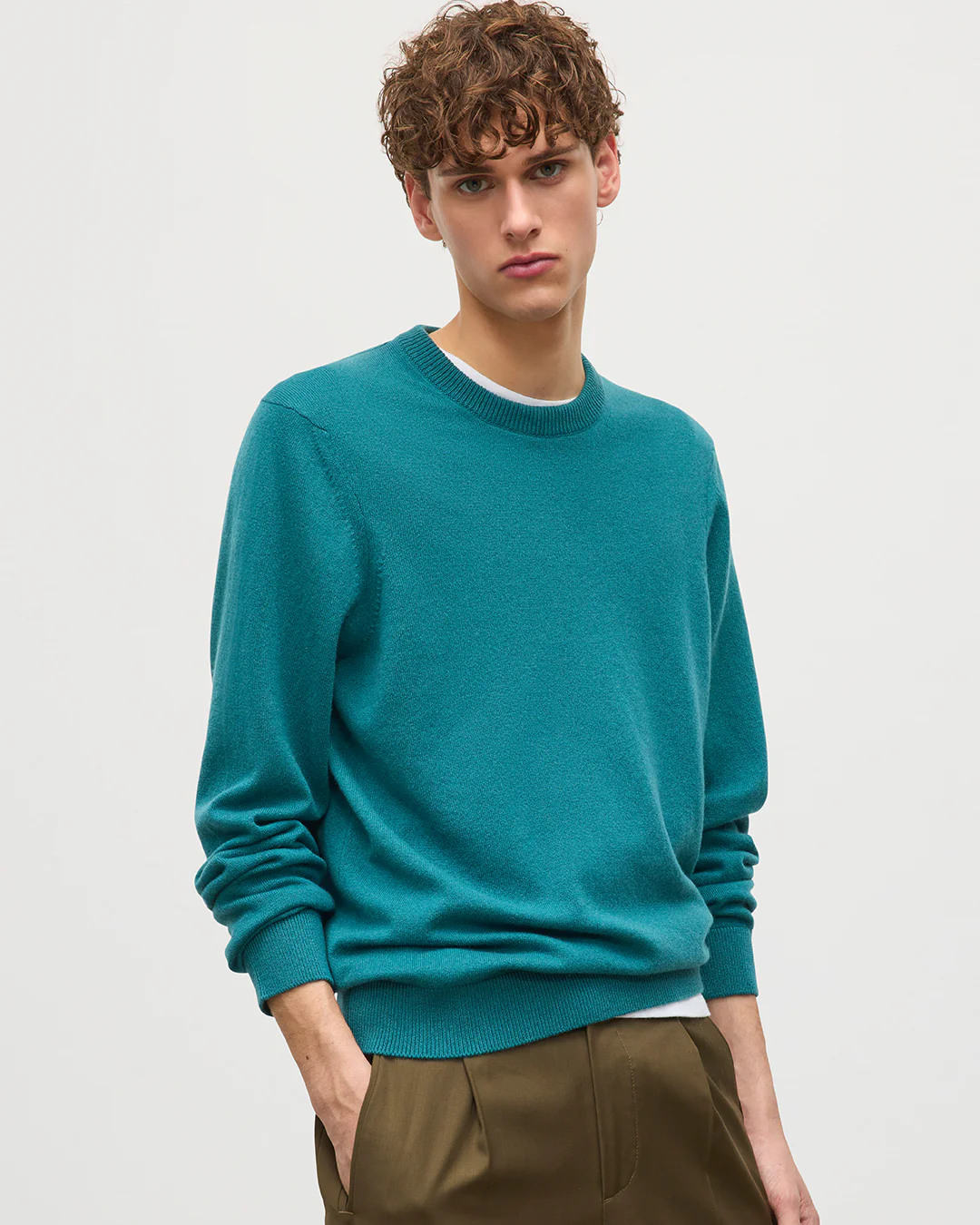 Rory Green Classic Cashmere Crew Jumper - Image 5